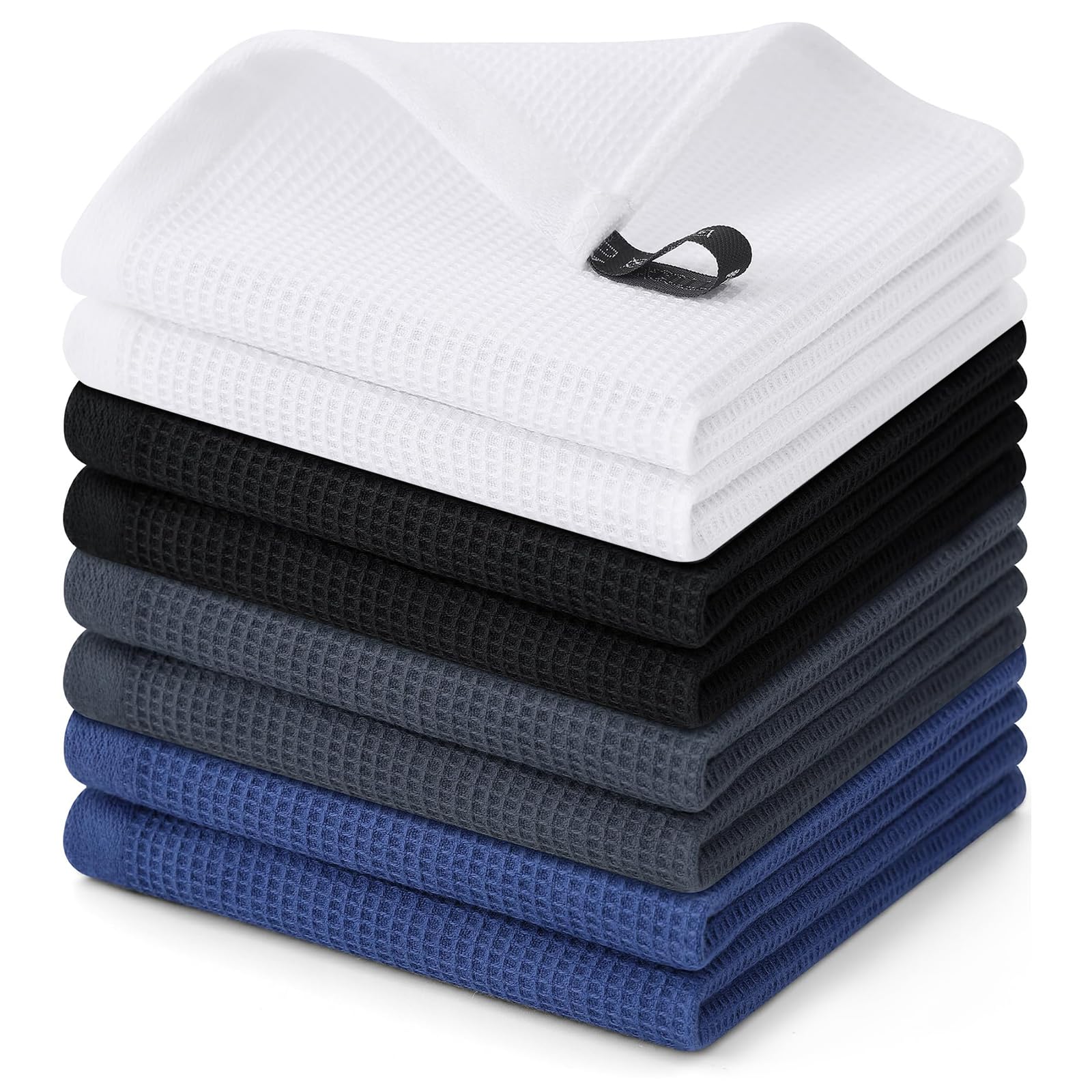 100% Cotton Waffle Weave Dish Cloths (8 Count)