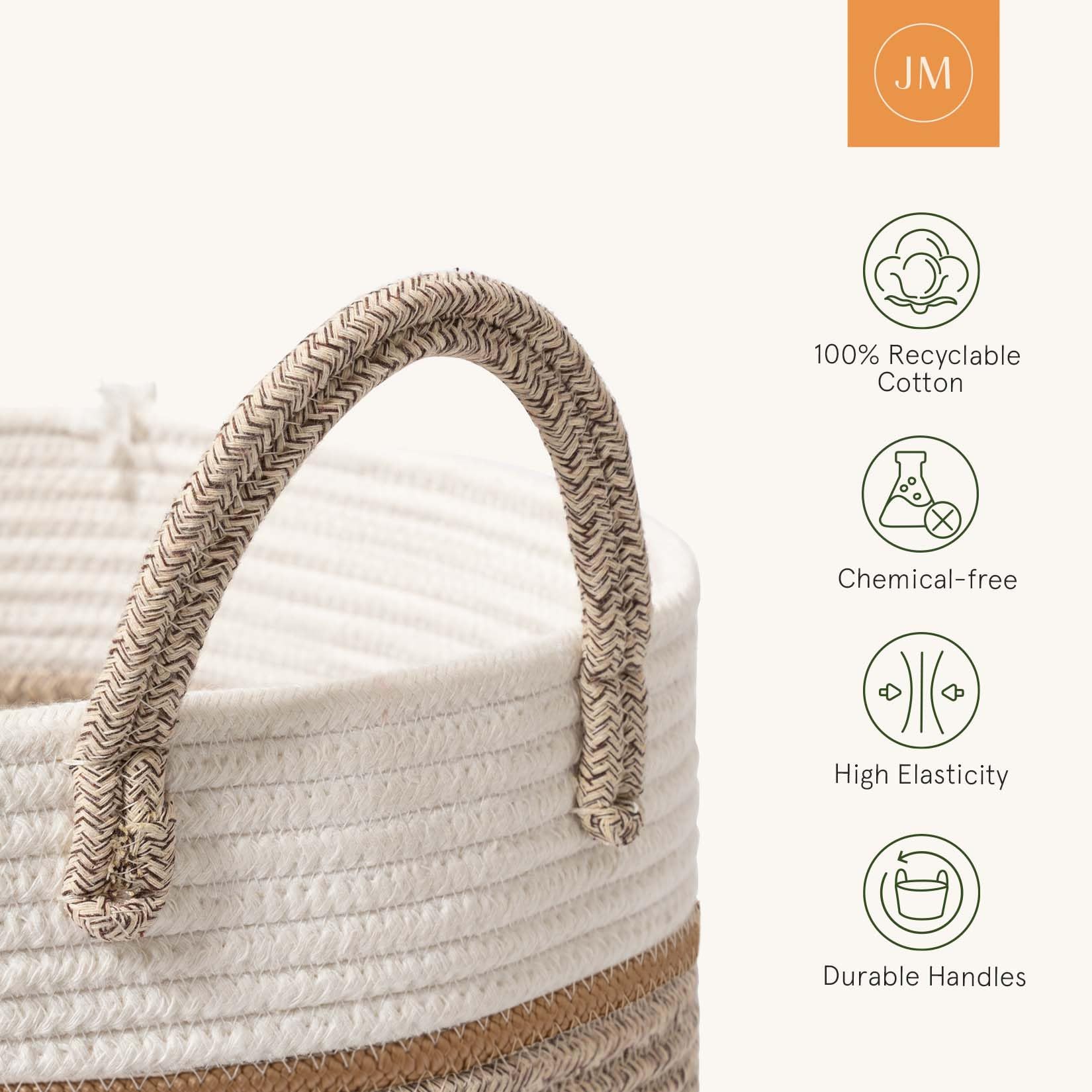 Woven Basket Rope Storage Baskets