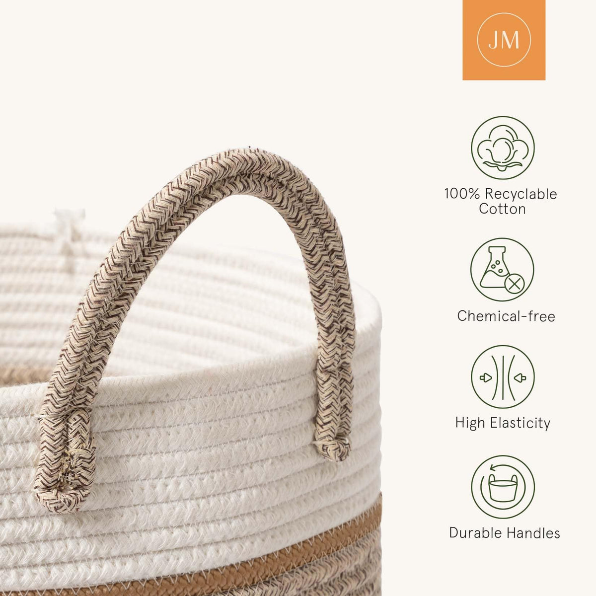 Woven Basket Rope Storage Baskets