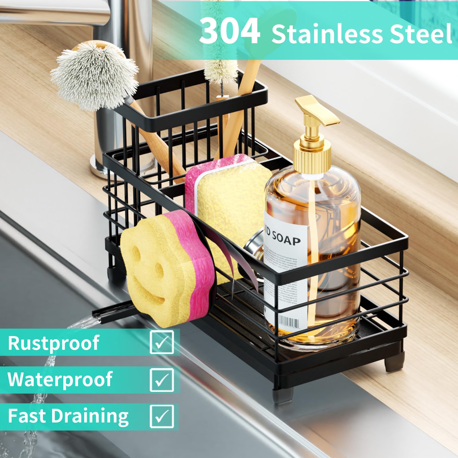 Sponge Holder for Kitchen Sink