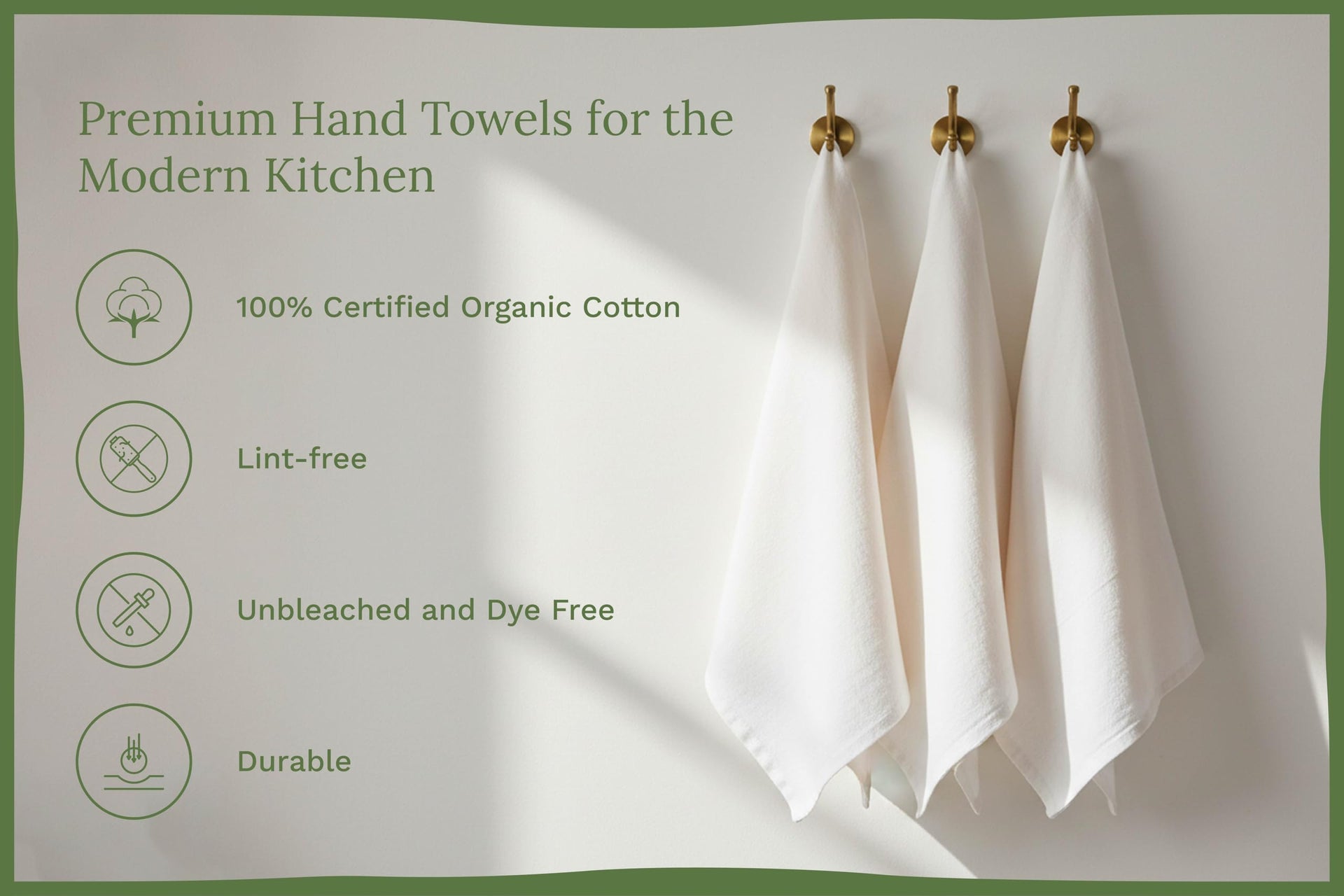 Organic Cotton Flour Sack Kitchen Towels (10 Count)
