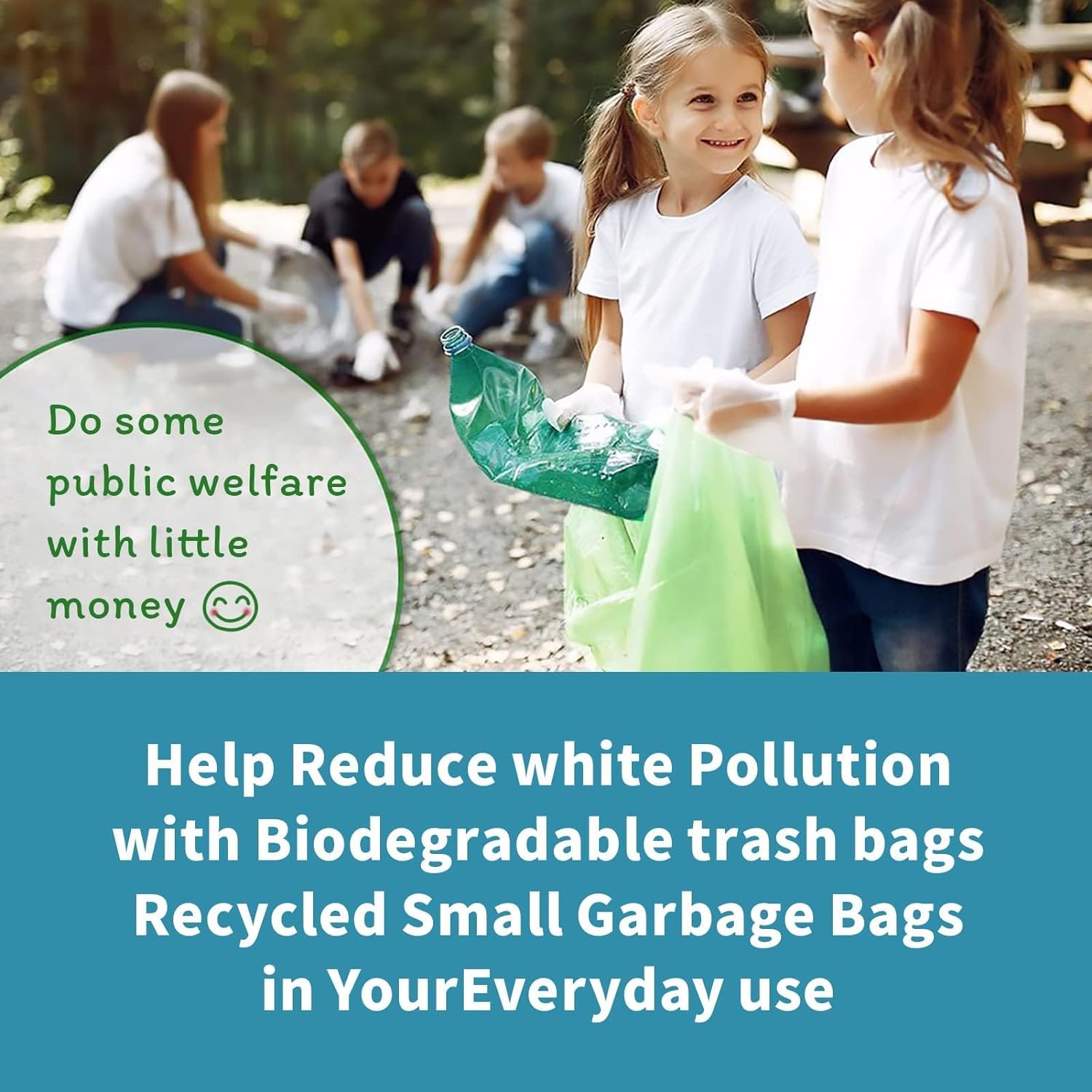 Small Trash Bags 1.2 Gallon (120 Count)