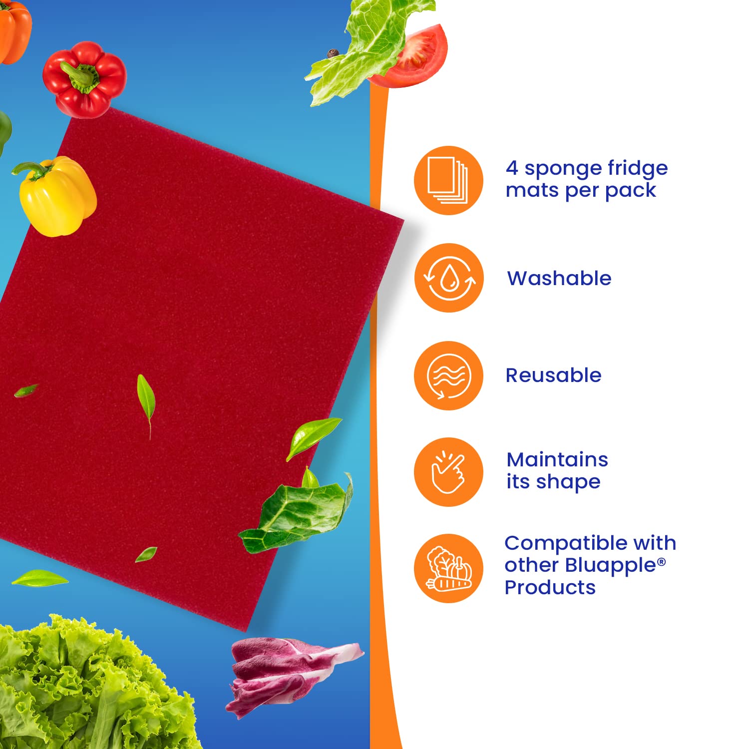 FreshMats Refrigerator Bin Liner (5 Sq Ft)