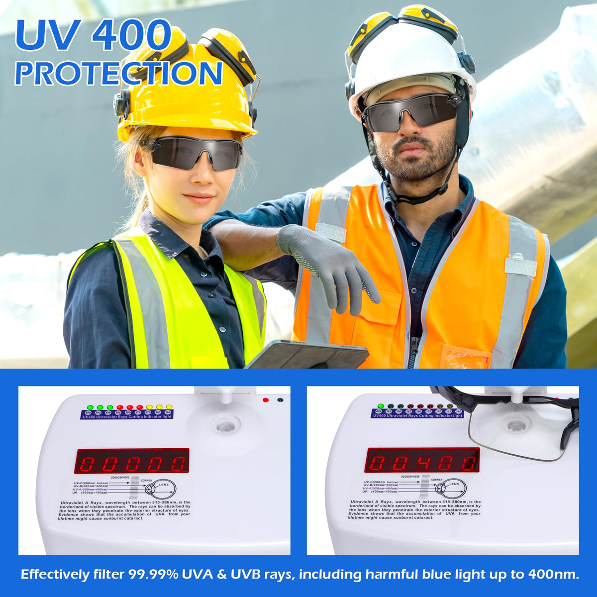 12 Pack Safety Glasses for Men Women (12 Count)