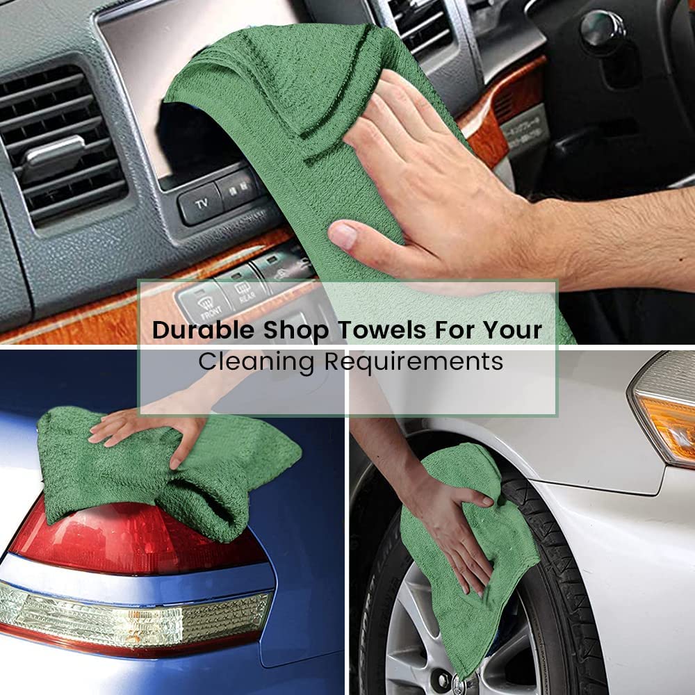 Terry Bar Mop Towels Green Value Pack of 60 (60 Count)