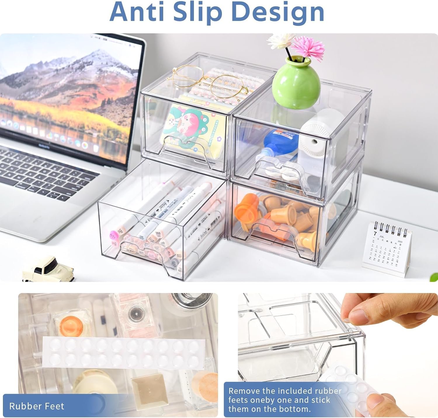 8Pack Acrylic Storage Drawers (8 Count)