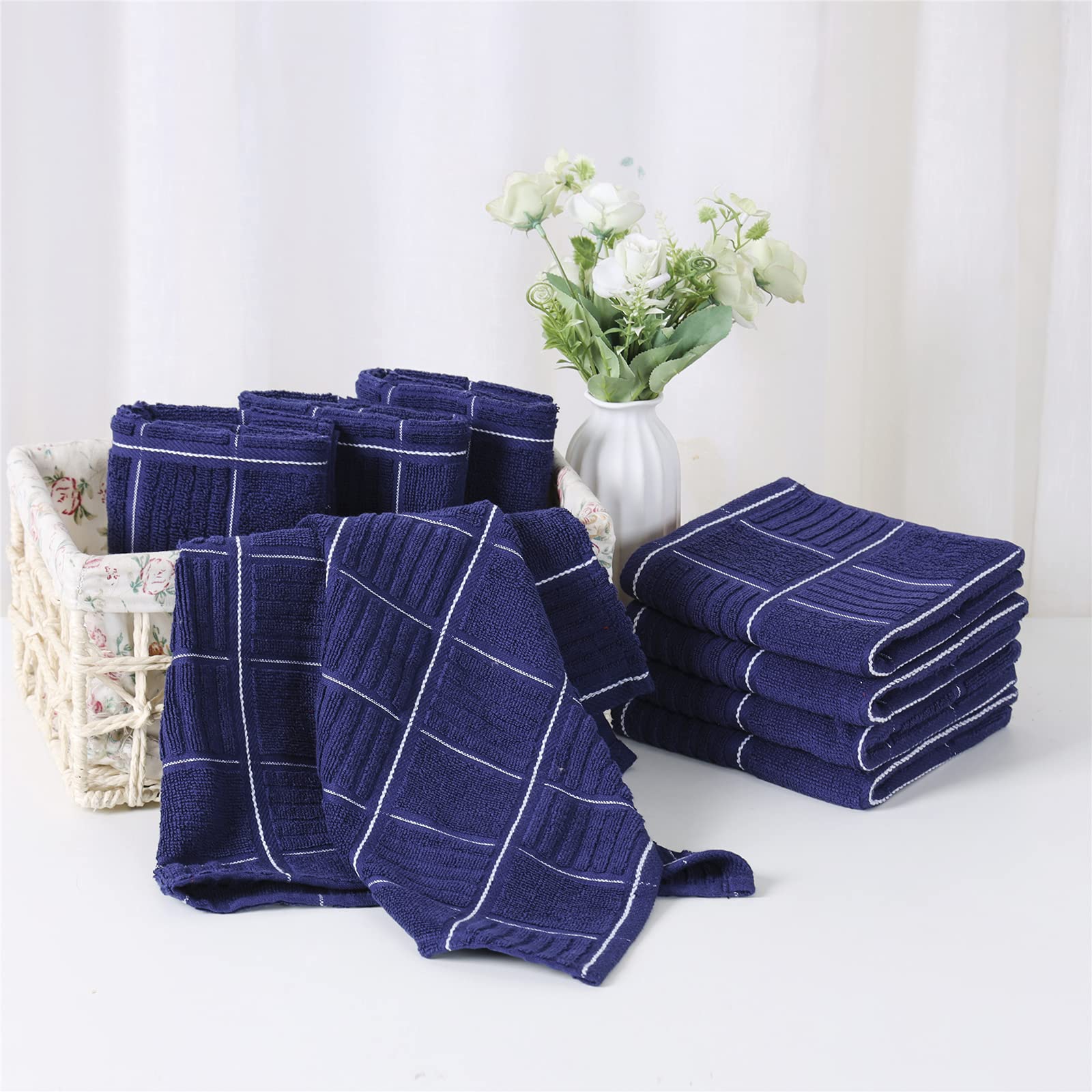 Kitchen Towels and Dishcloths Set (8 Count)