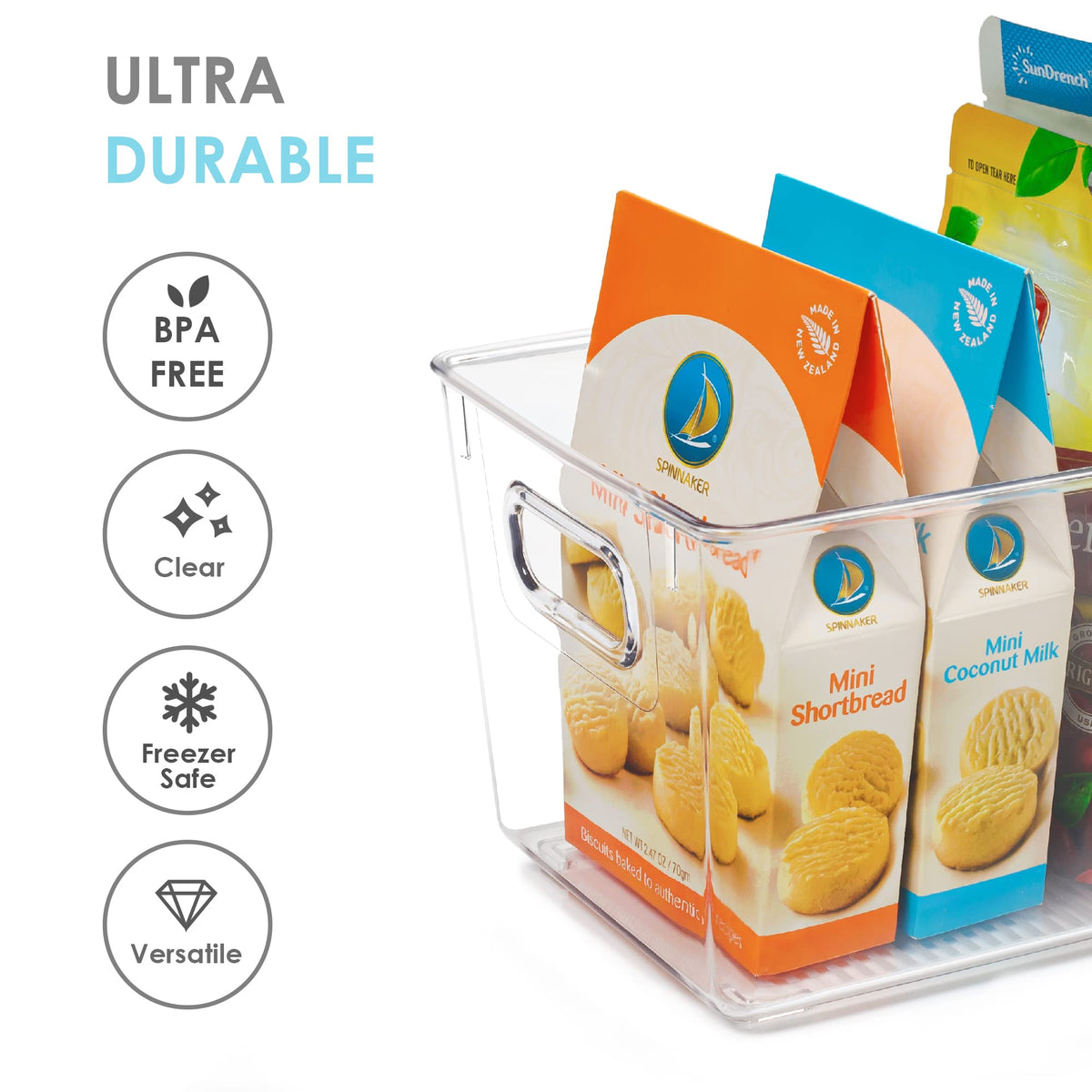 2 Pack Clear Storage Bins (2 Count)