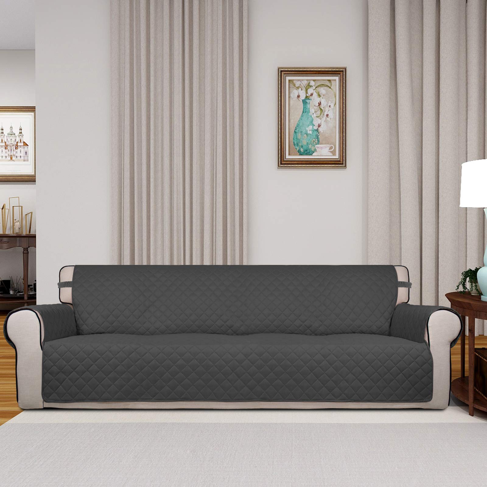Reversible Quilted Couch Covers for Dogs Sofa Cover 4 Seater 88"