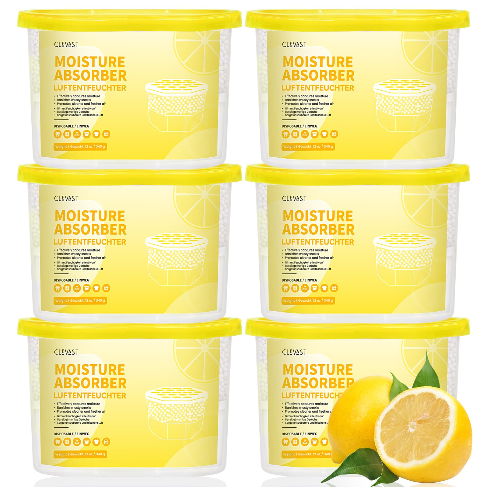 Moisture Absorber Boxes 6 Pack (6 Count)