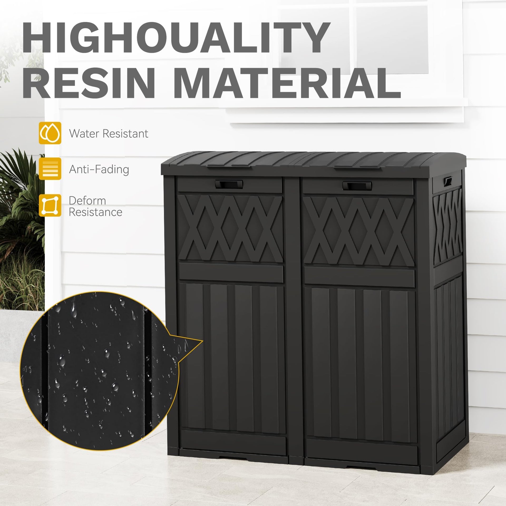 76 Gallon Garbage Dual Can