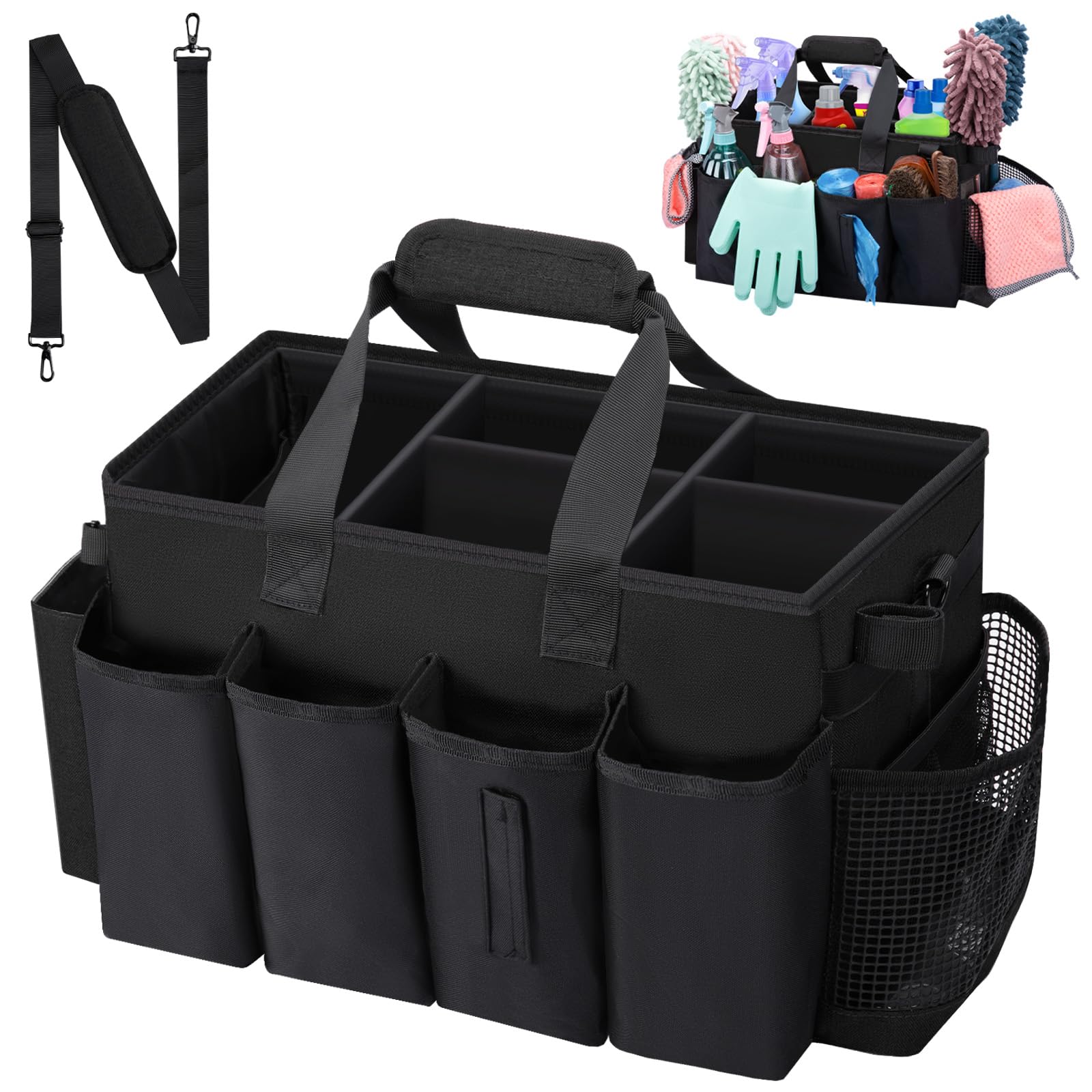 Wearable Large Cleaning Caddy Bag for Housekeepers