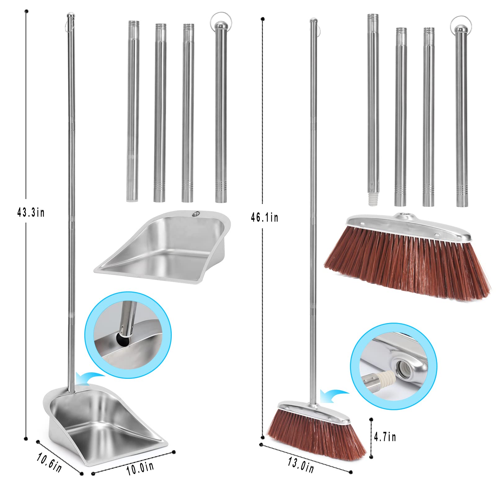 Broom and Dustpan Set for Home