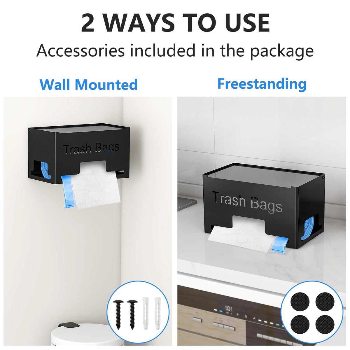 Large Trash Bag Holder Dispenser