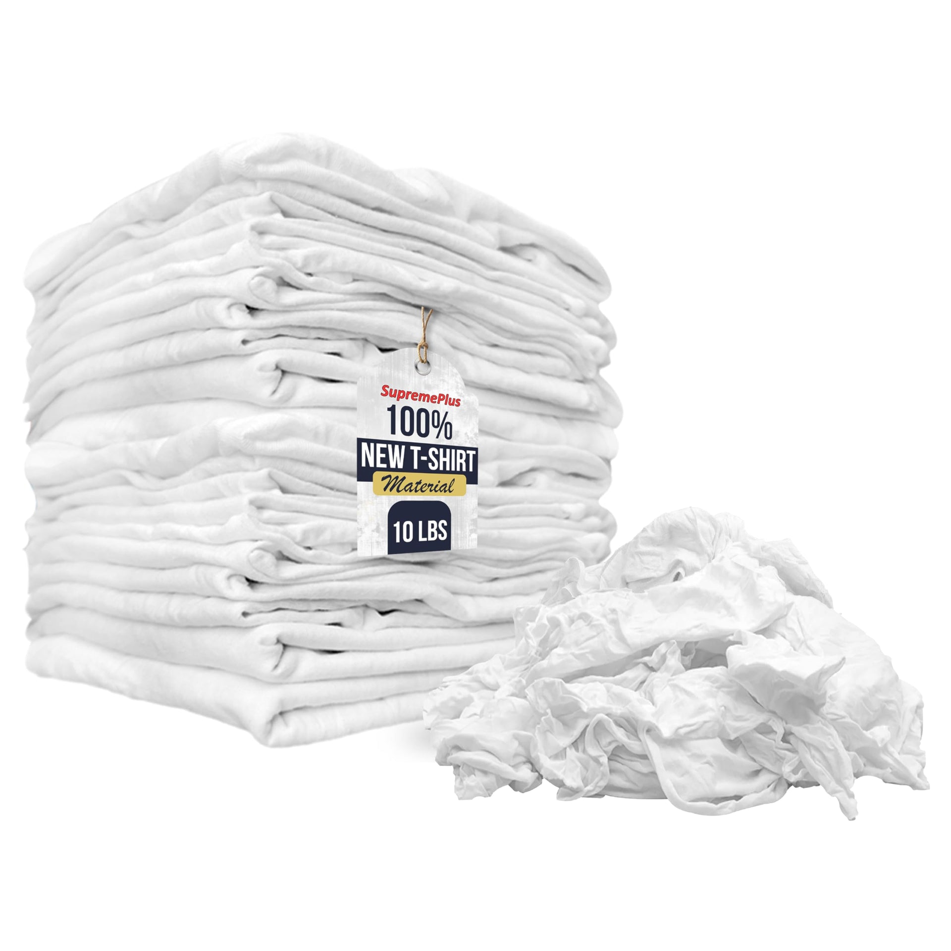 Premium New White Cotton Knit T (80 Count)