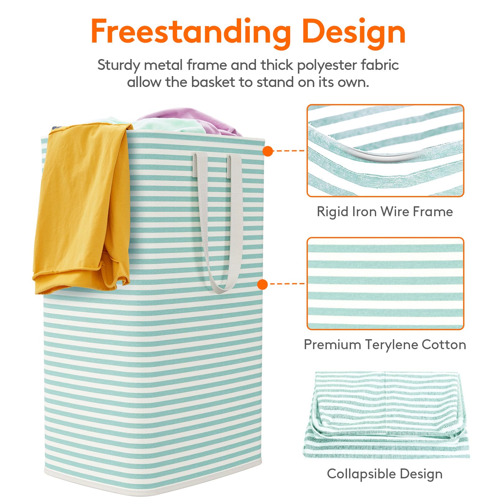 2 Pack Laundry Basket 80L Each (2 Count)