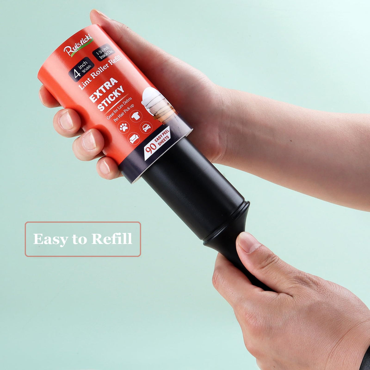 4 inch Lint Roller Refills Only for Scotch Brite (360 Sheets Total)