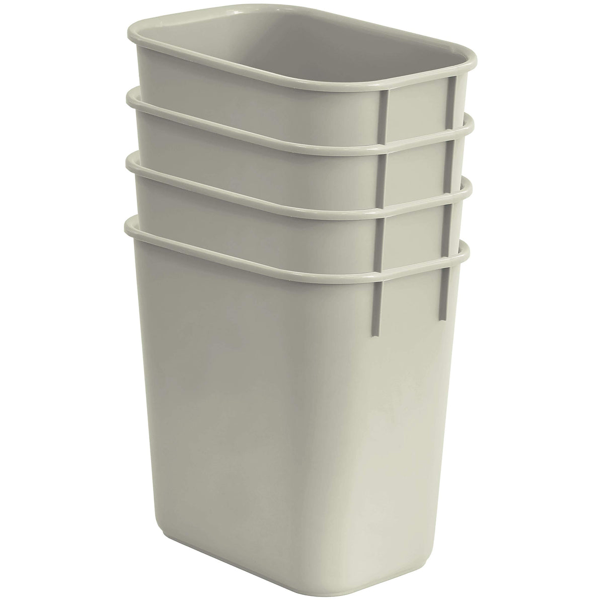 Wastebasket Deskside Bin (4 Count)