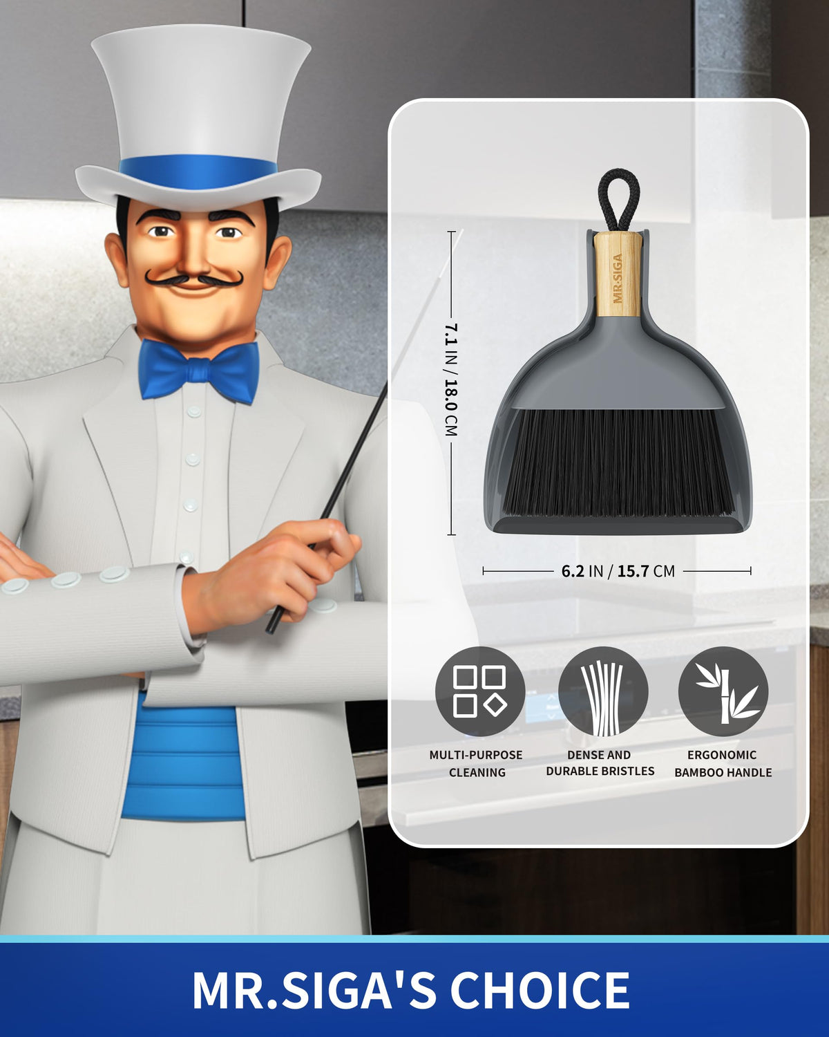 Mini Dustpan and Brush Set
