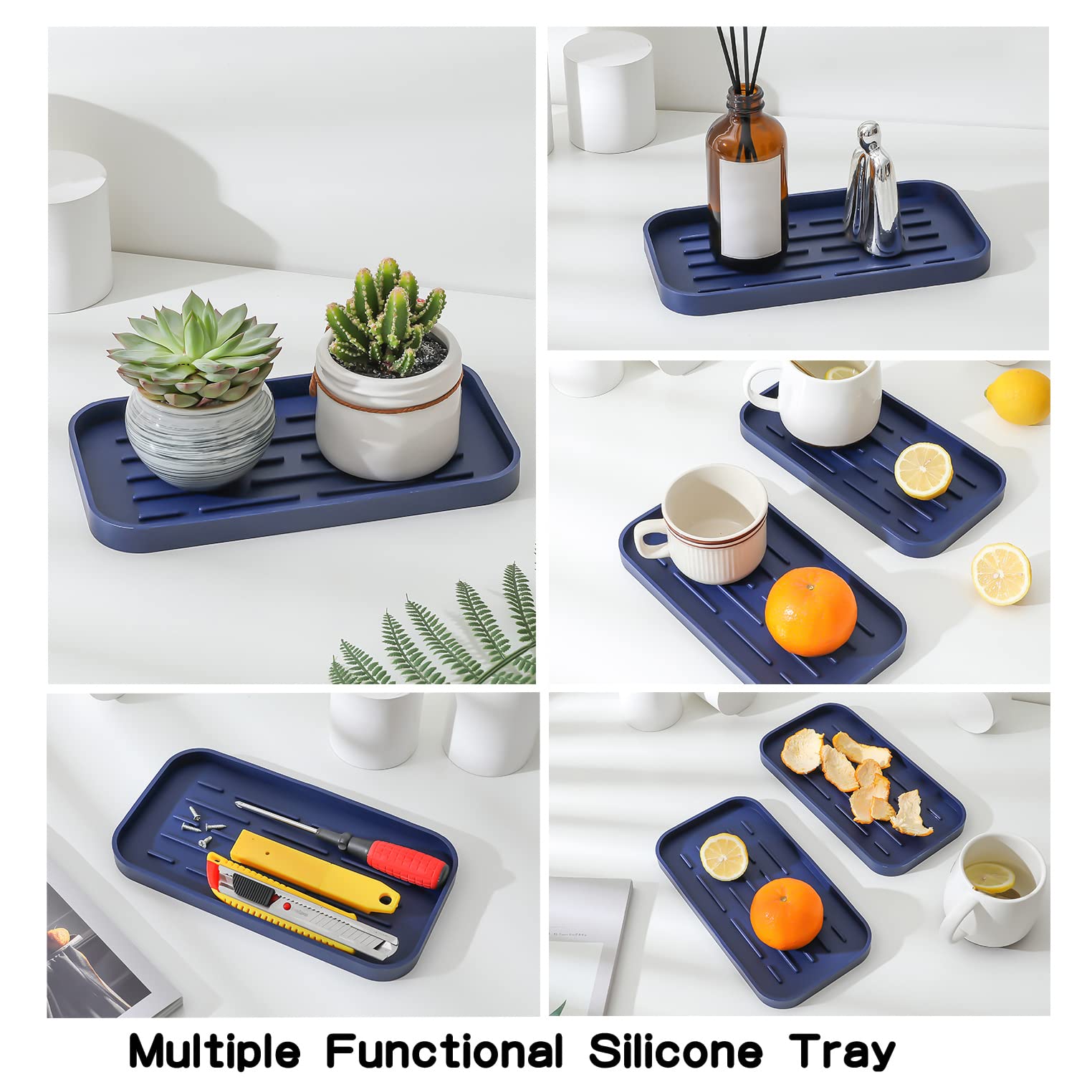 Silicone Kitchen Sink Organizer Tray for Multiple Usage