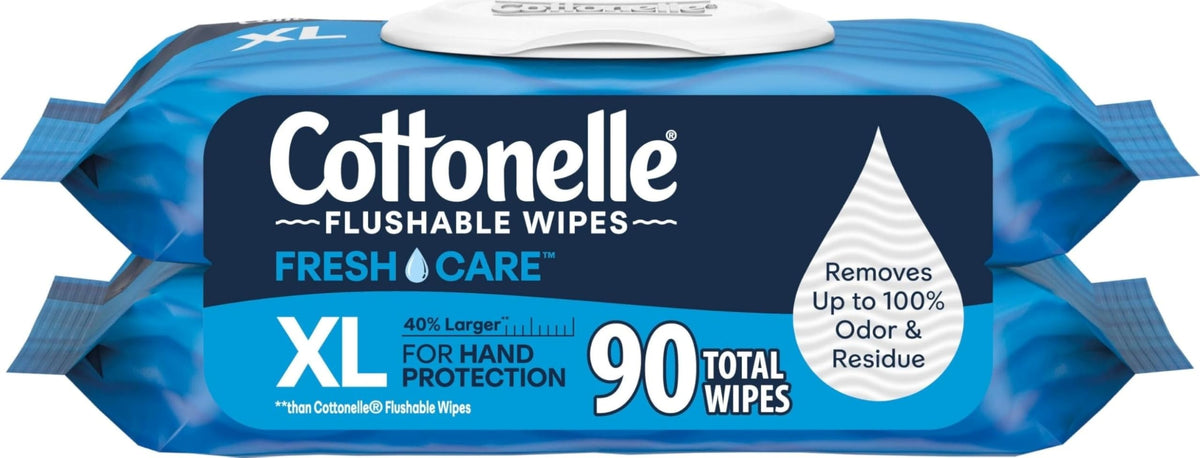 XL Flushable Wipes (90 Count)