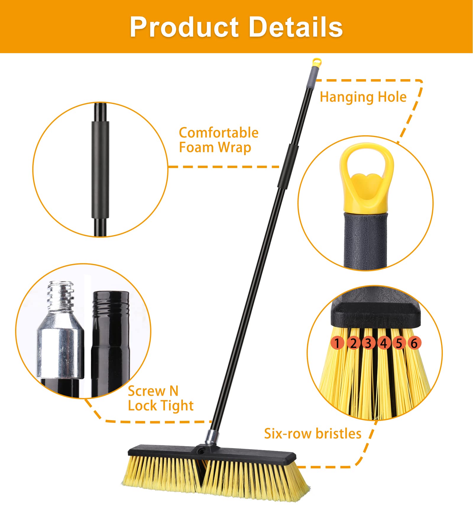 18 Inches Push Broom Outdoor