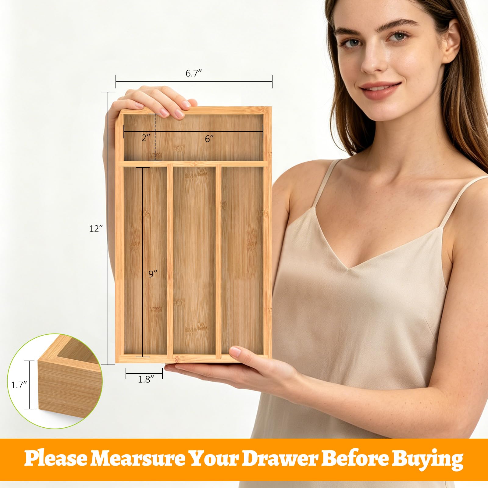 Small Silverware Drawer Organizer