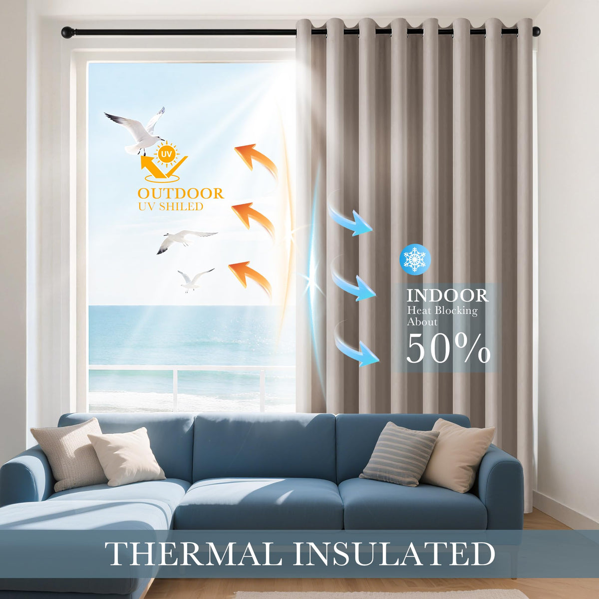 Blackout Curtains for RV Camper Windows (2 Count)