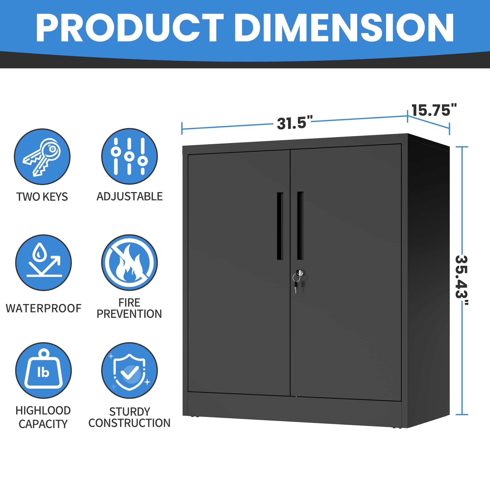 Metal Storage Cabinet for Garage