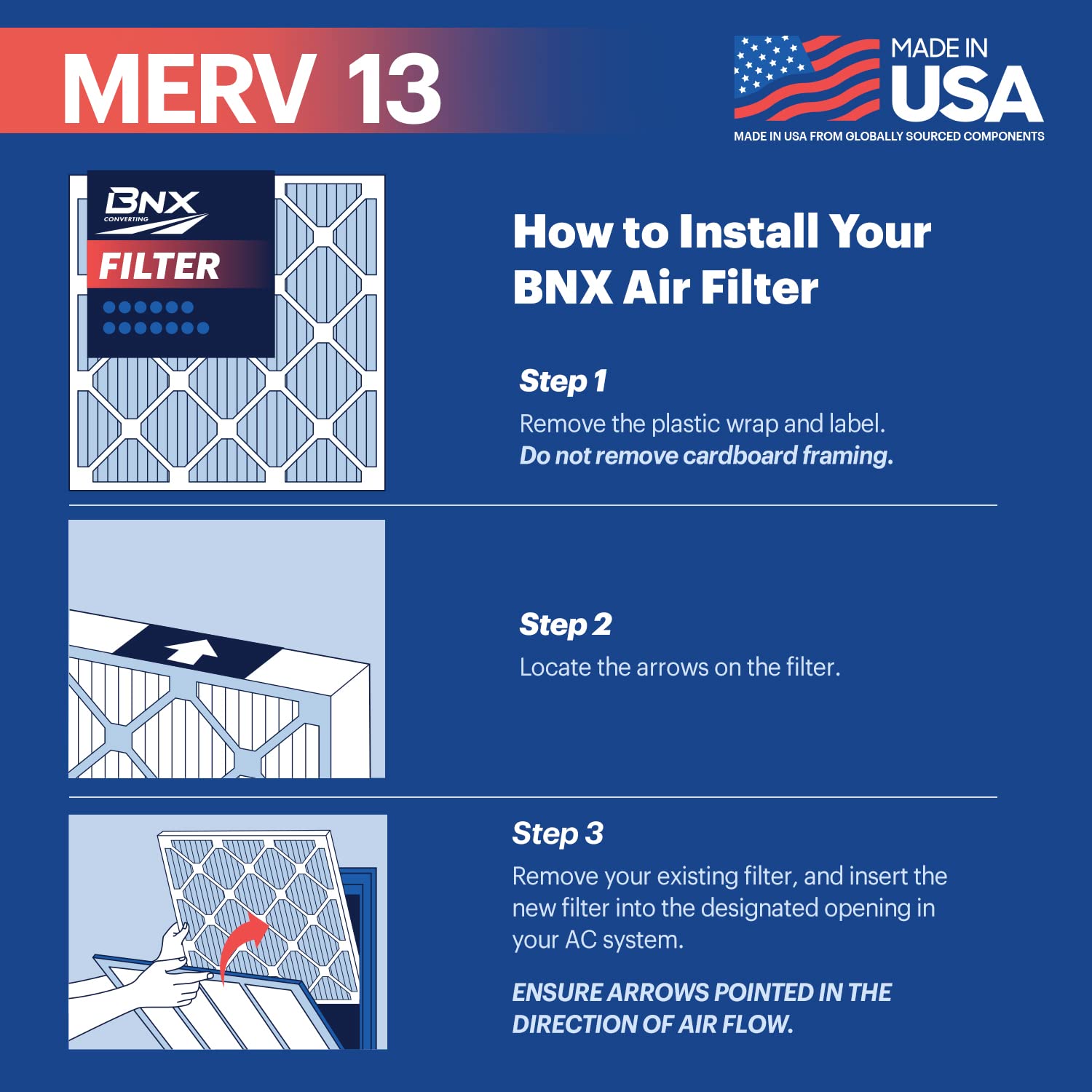 TruFilter 16x20x1 Air Filter MERV 13 (4 Count)