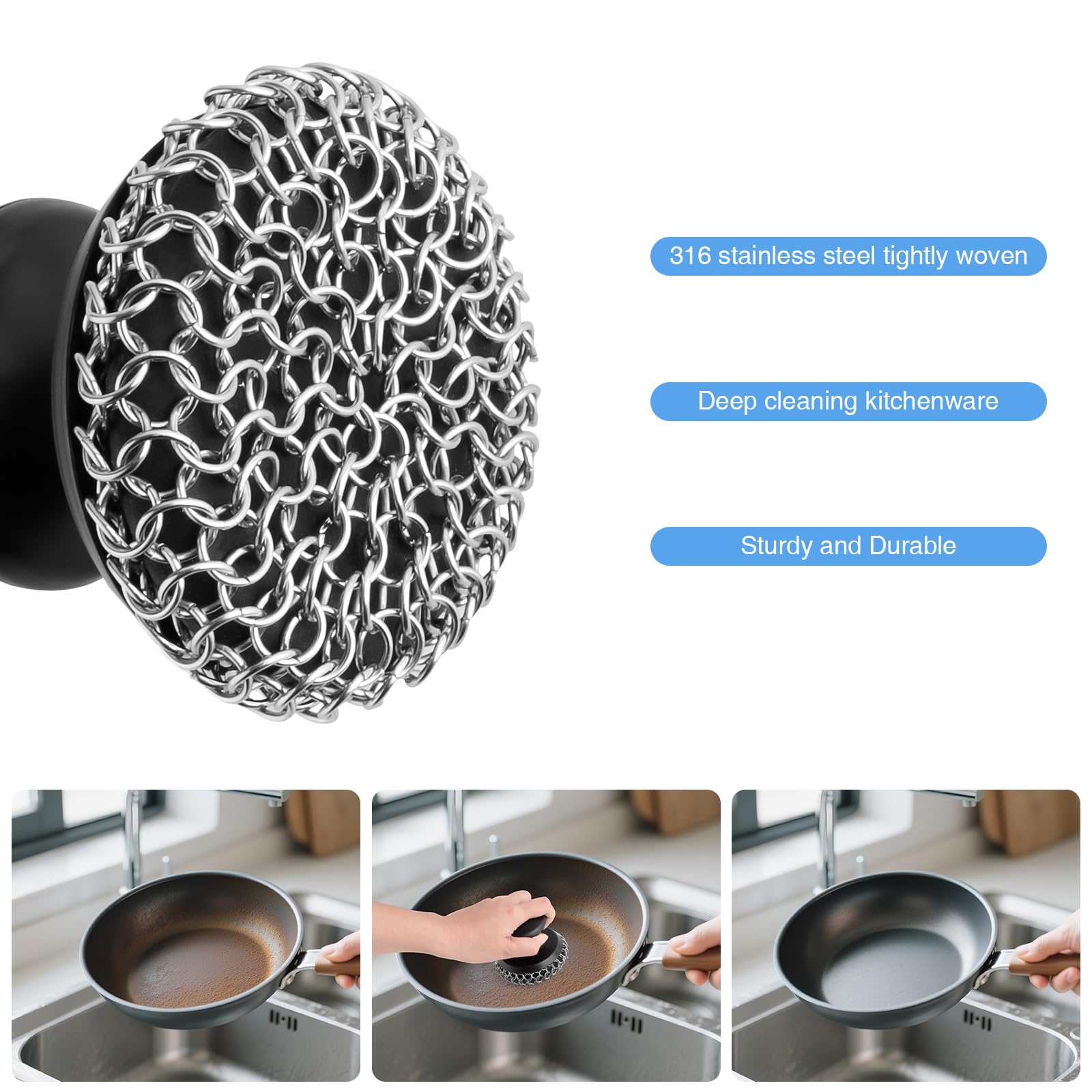 Cast Iron Scrubber Cleaner (3.2 Ounce) - ModHome Supplies