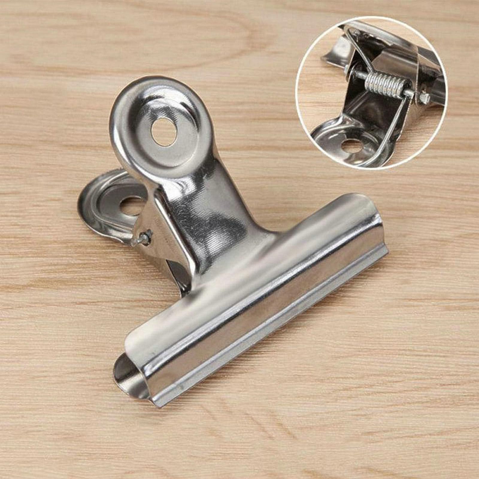 18 Pack Stainless Steel Chip Bag Clips Heavy Duty Food Bags Clamp Clips for Kitchen Office School (18 Count)