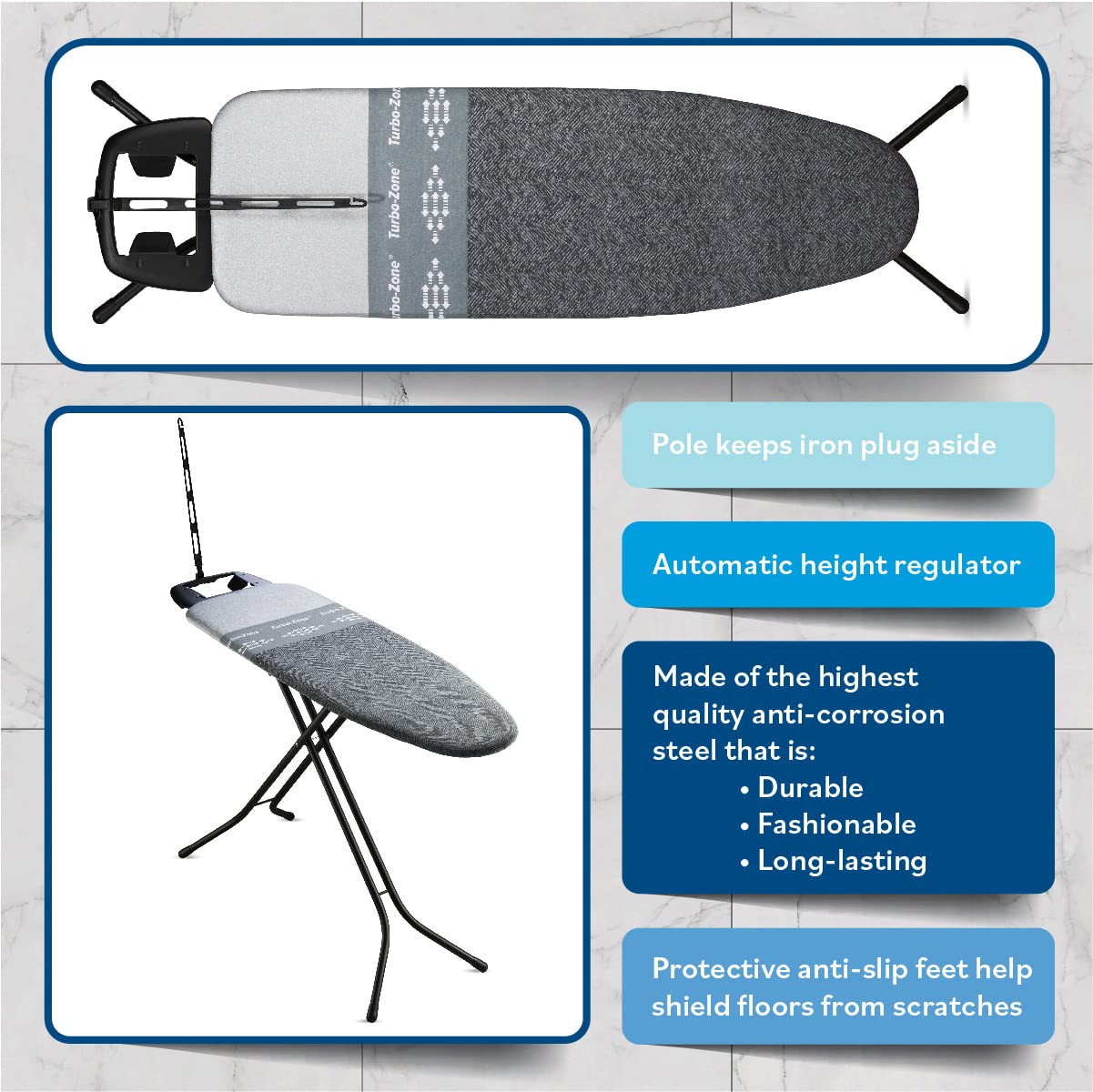 Heavy Duty Ironing Board 48x15
