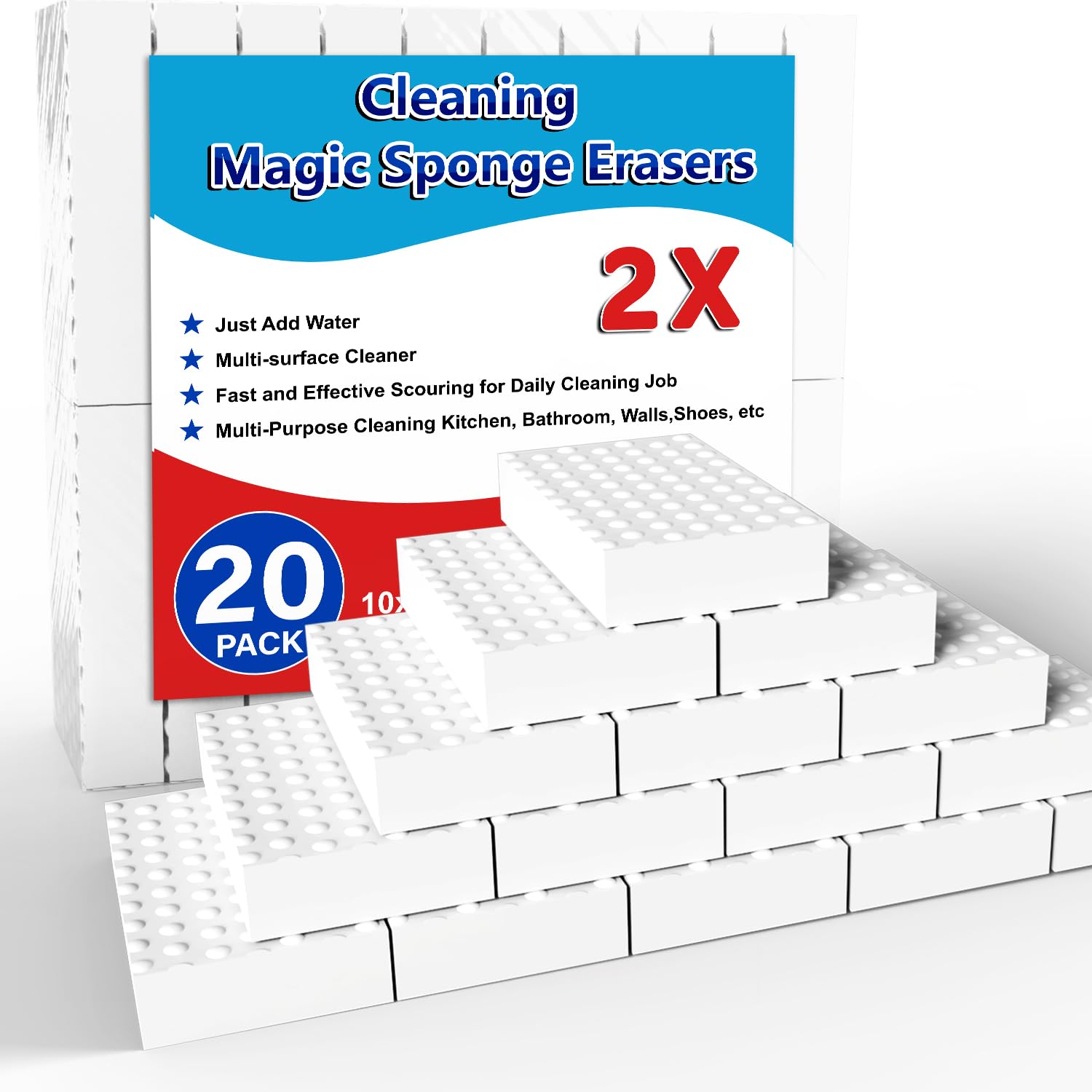 Magic Sponge Erasers (20 Count)