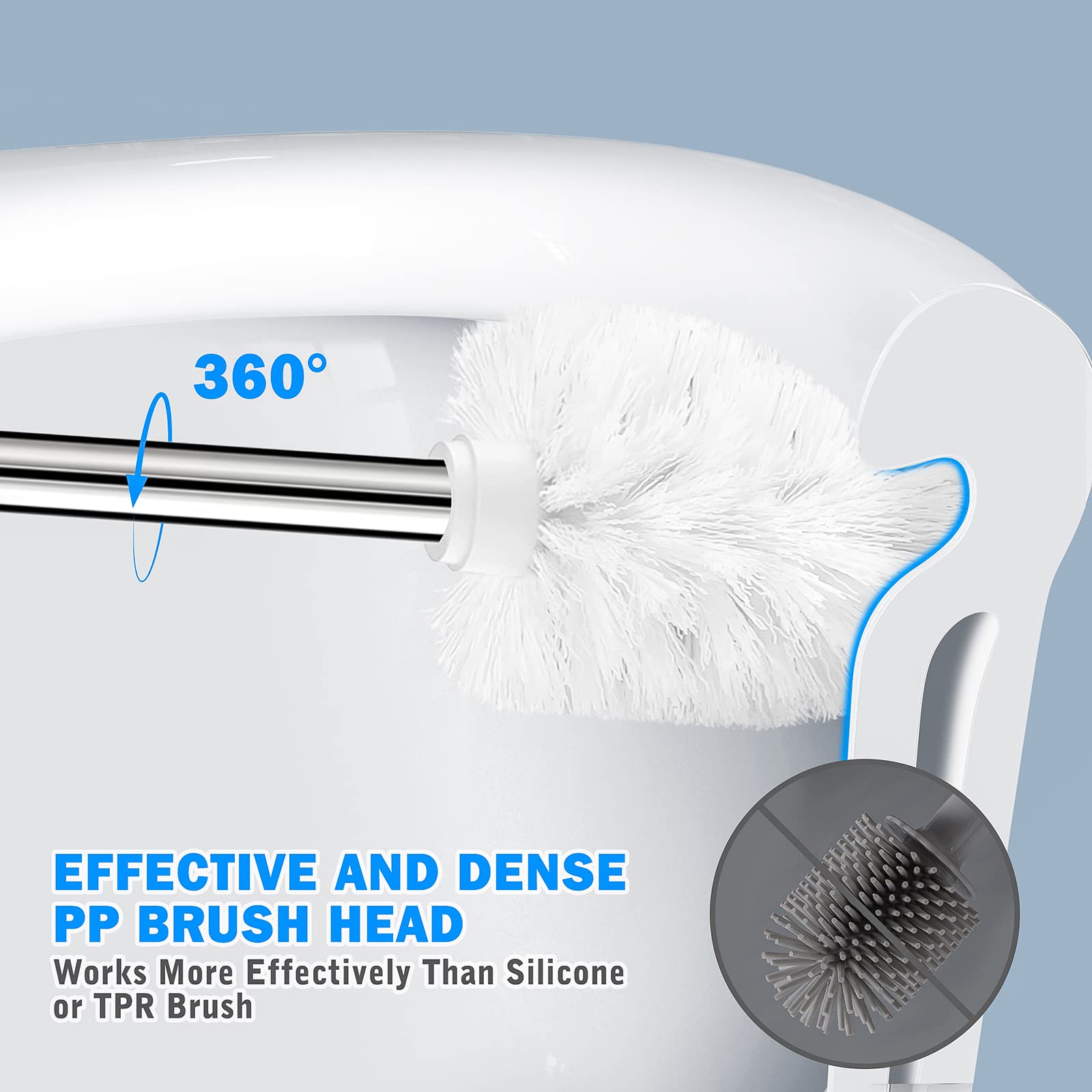 Toilet Brush and Holder (2 Count)