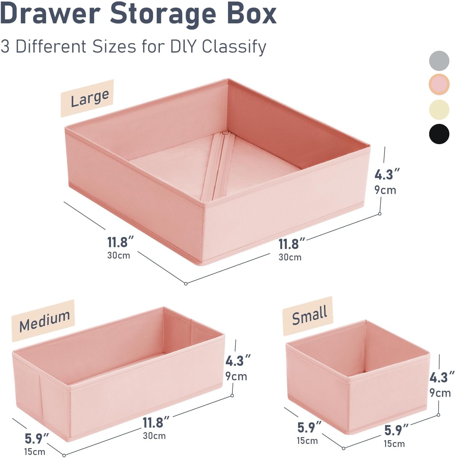 Drawer Organizer Clothes 15 Pack (15 Count)