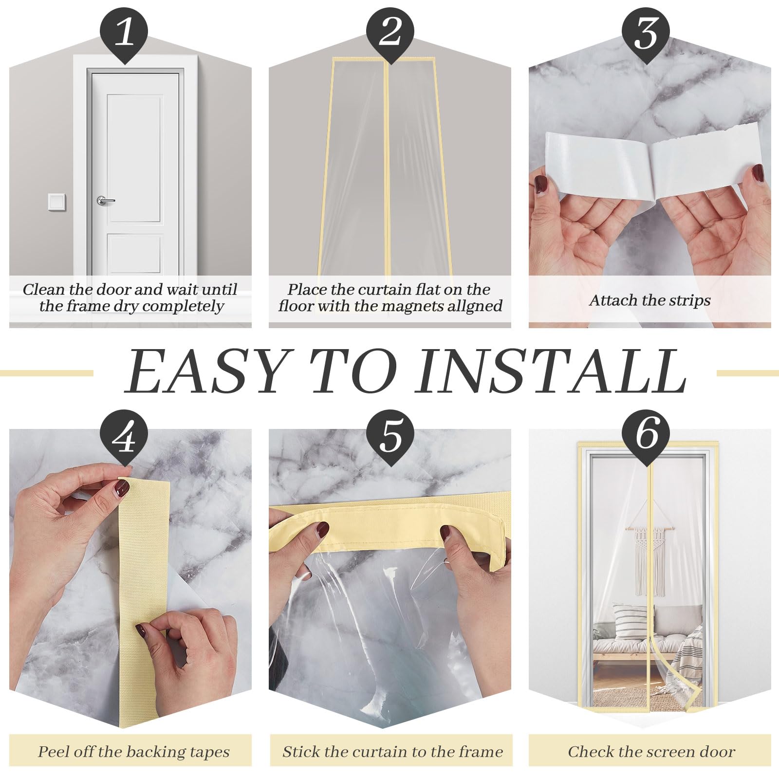1 Pack Zipper 60 x 102 Inch Dust Barrier Door Kit 5 x 8.5 ft Reusable Temporary Wall Construction Plastic Curtain Cover Dust Containment Standard Doorway Screen Sheeting for Home Renovation