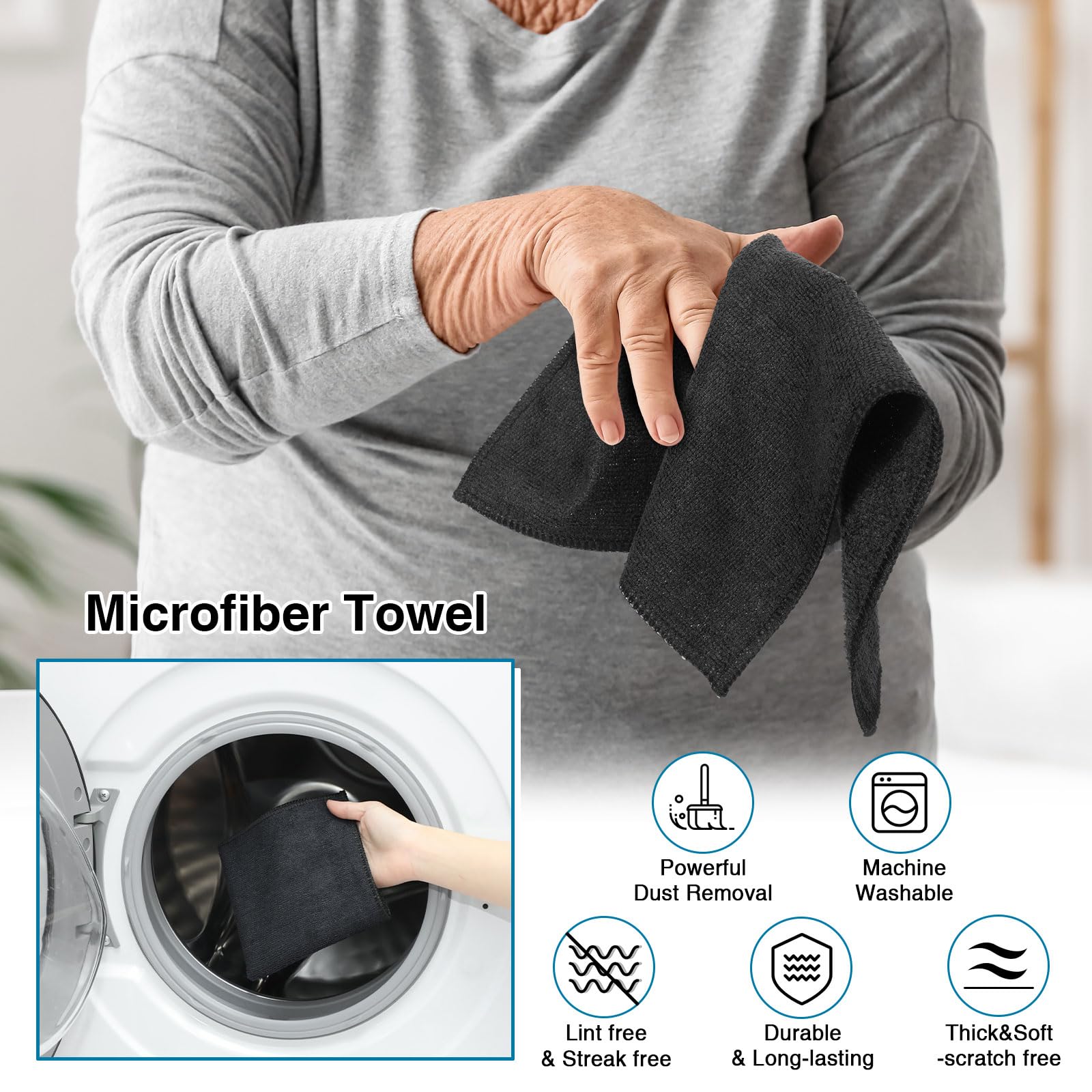 200 Microfiber Cleaning Cloths