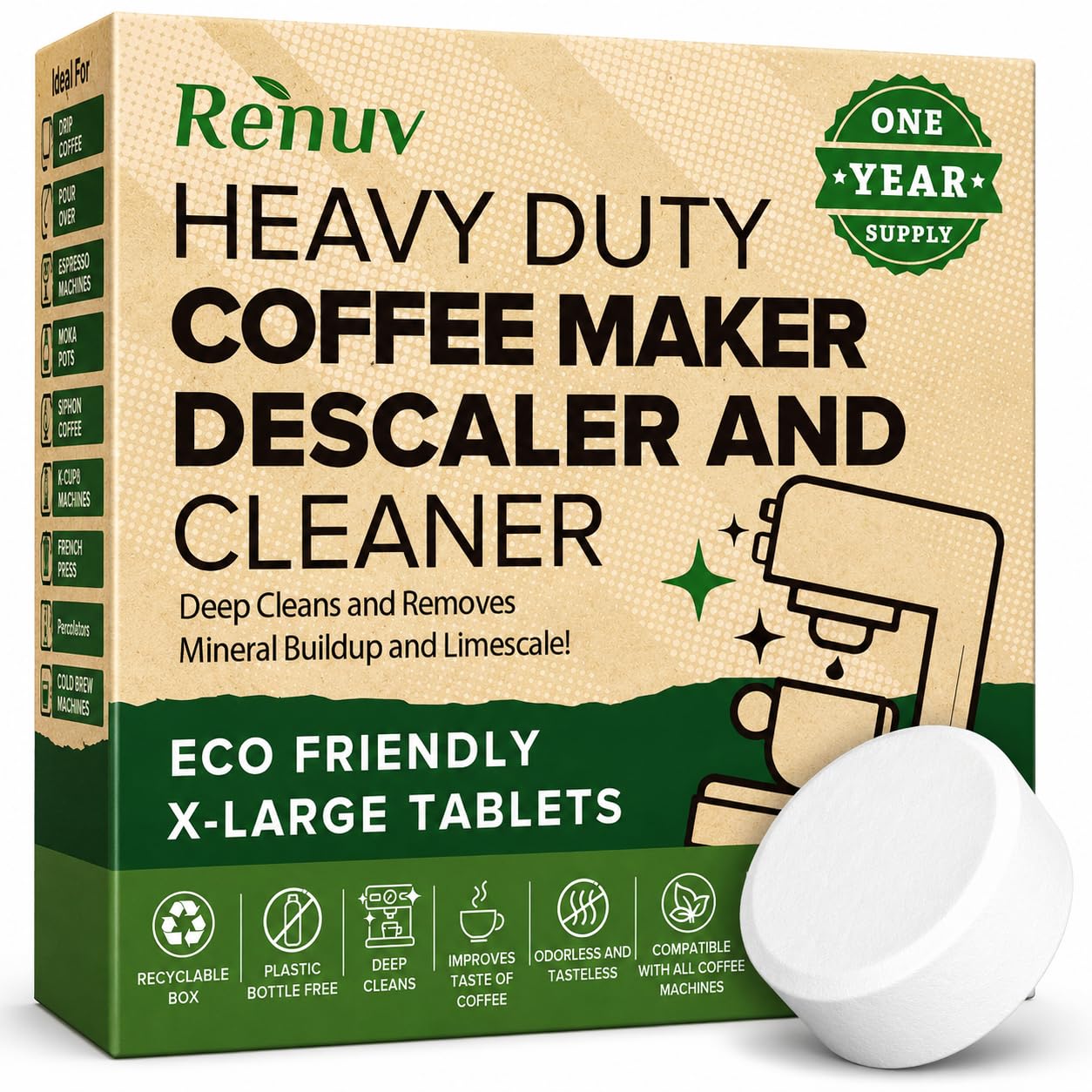 Dishwasher Cleaner + Coffee Maker Cleaner Bundle (24 Count)