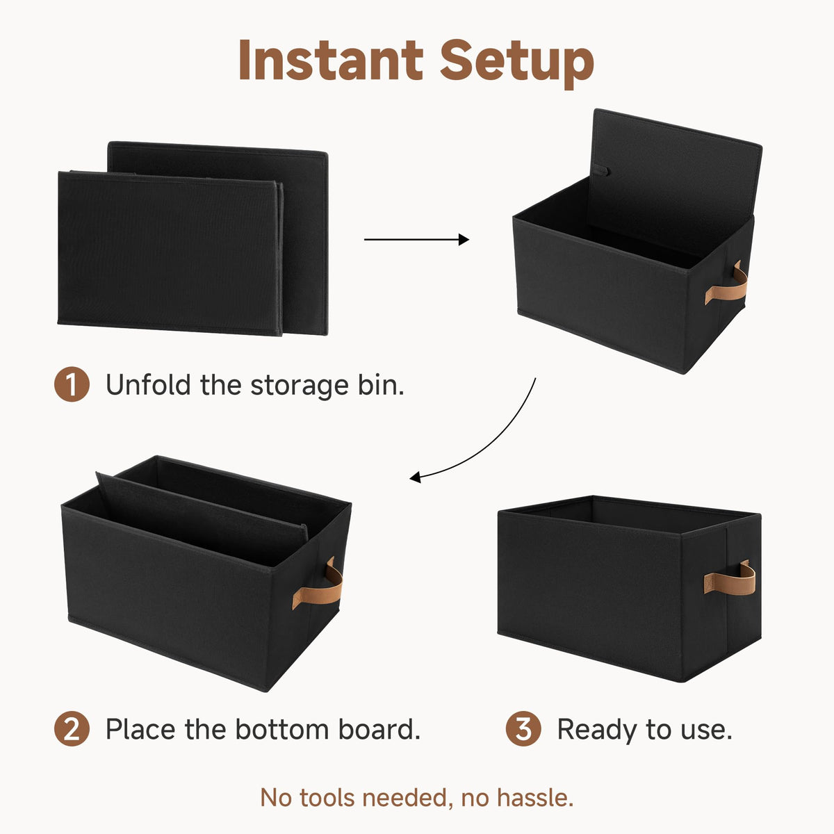 Closet Storage Bins (3 Count)