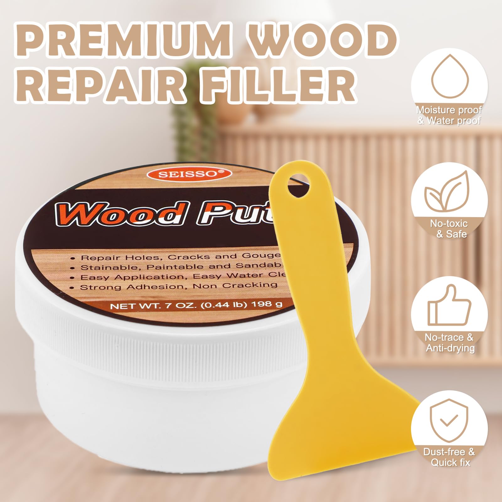 Wood Putty Golden Oak Wood Filler Paintable