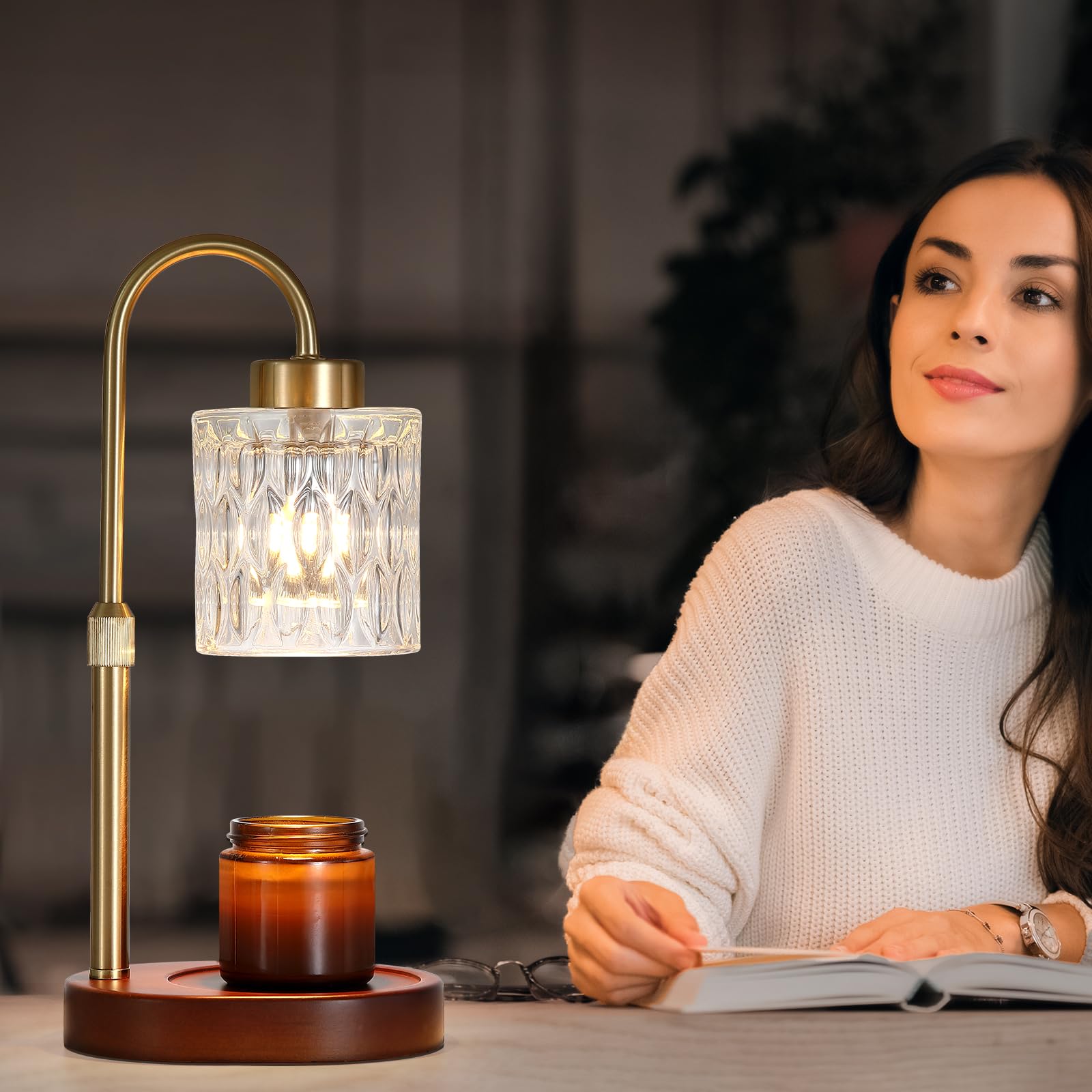 Candle Warmer Lamp with Dimmer and Timer