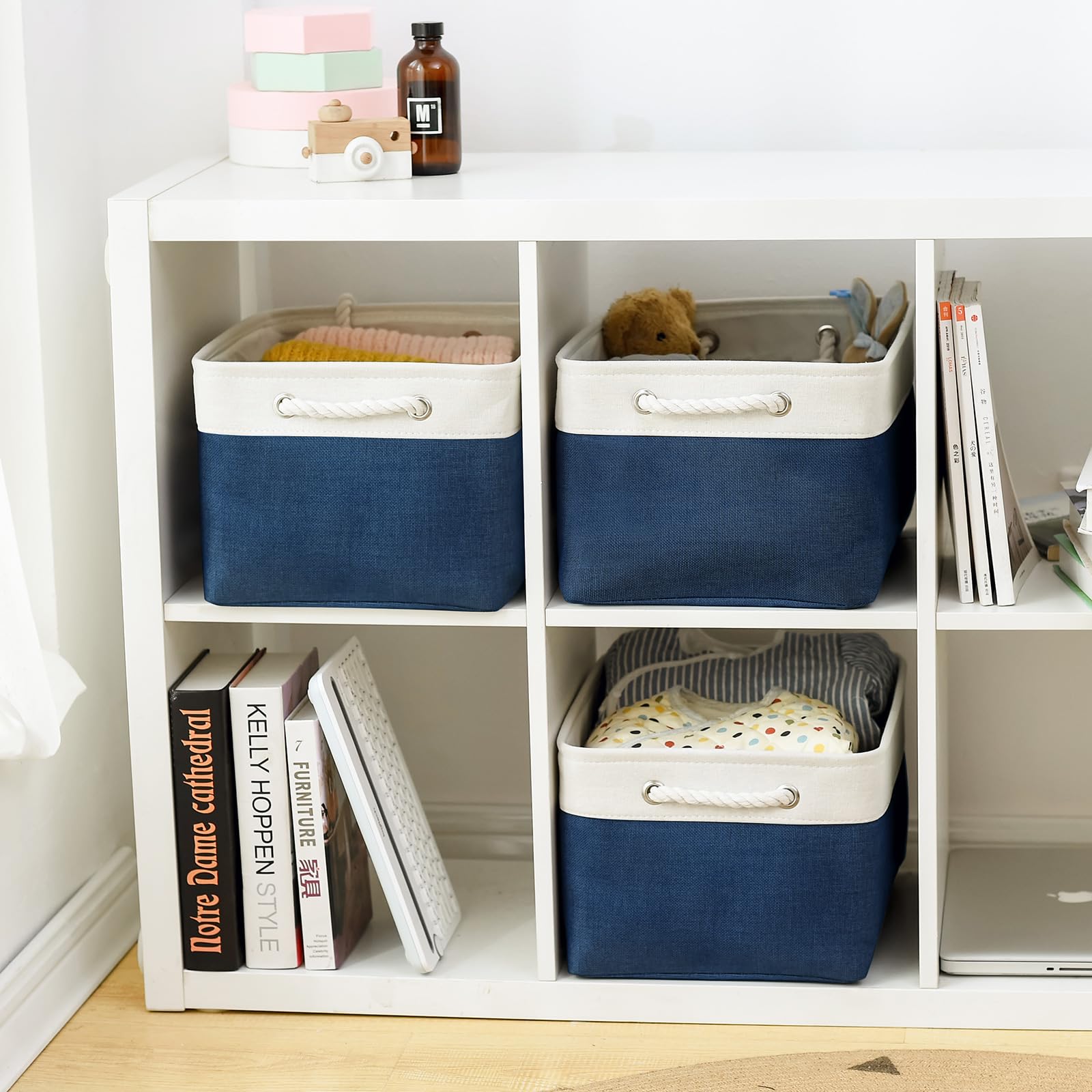 Collapsible Storage Bin for Shelves (3 Count)