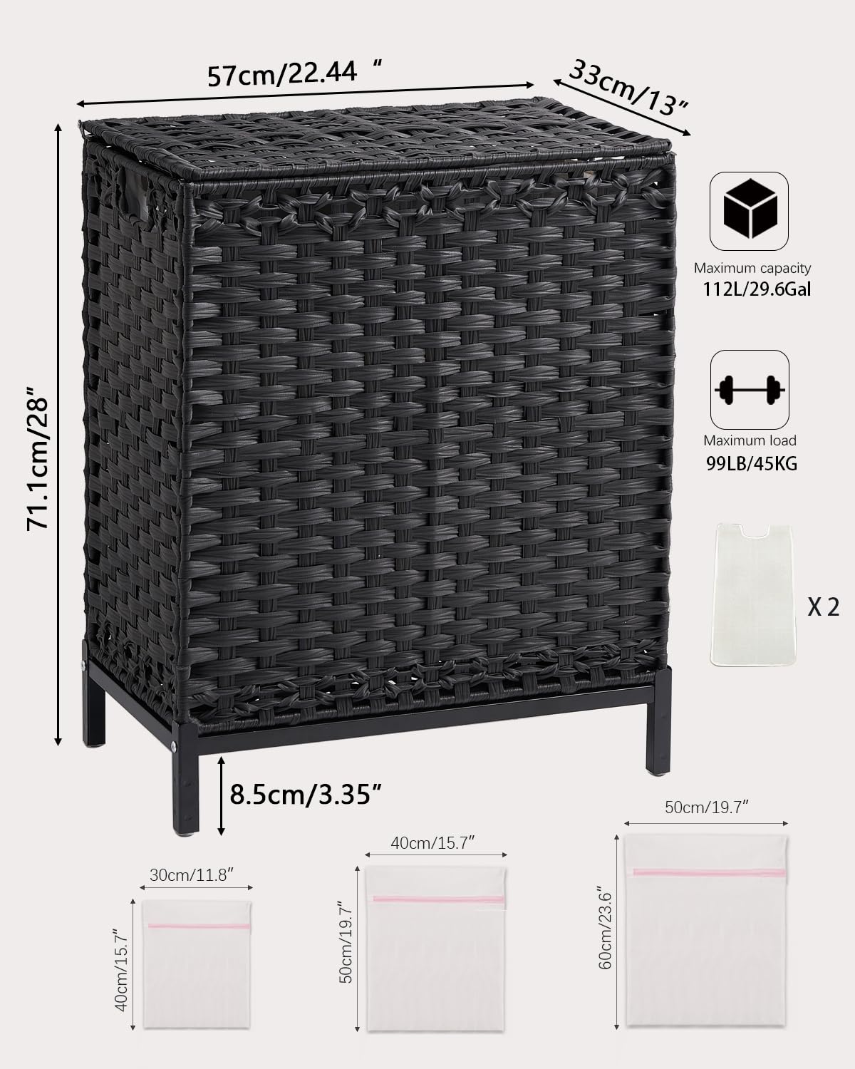 Laundry Hamper with Lid