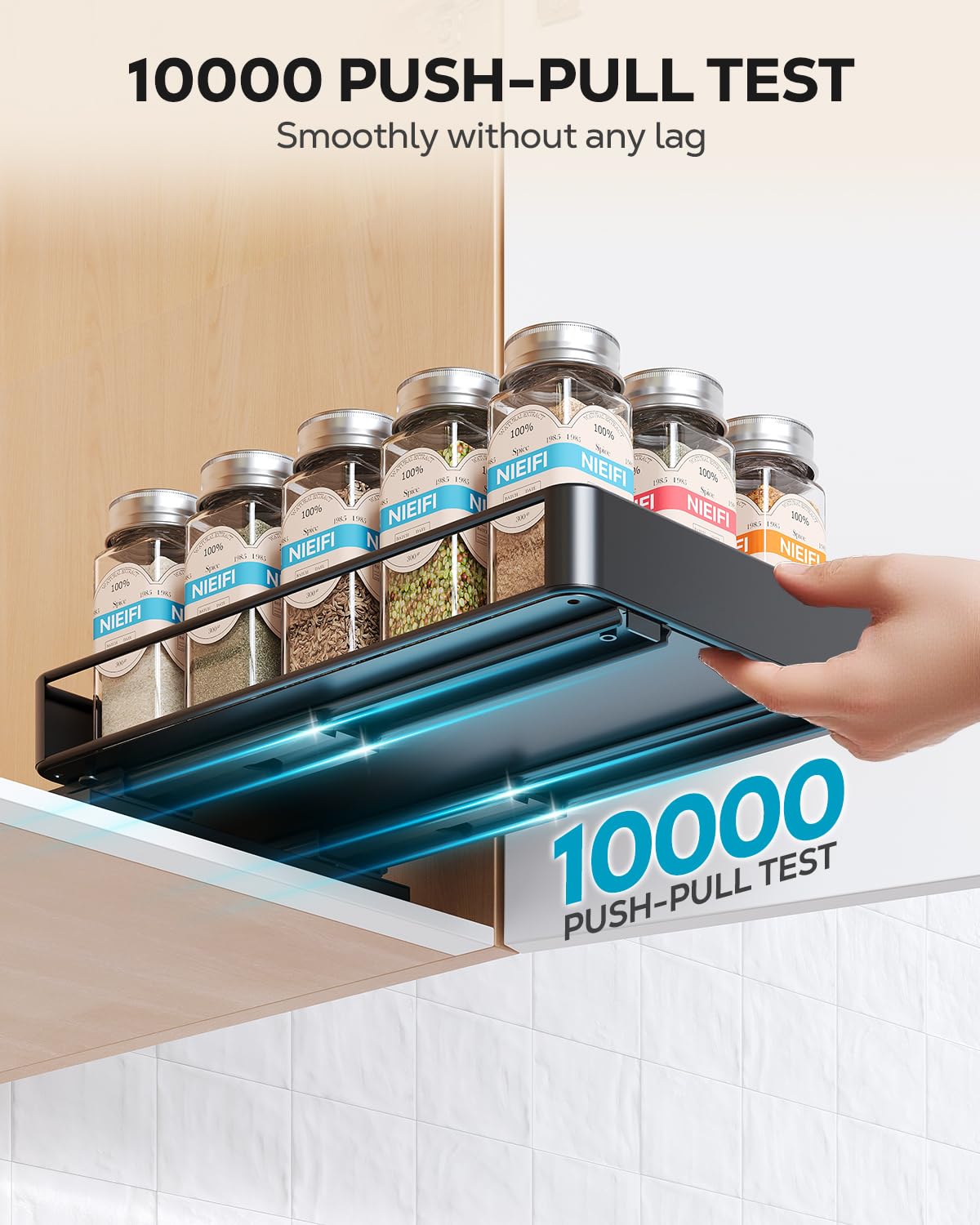 Pull Out Spice Rack Organizer