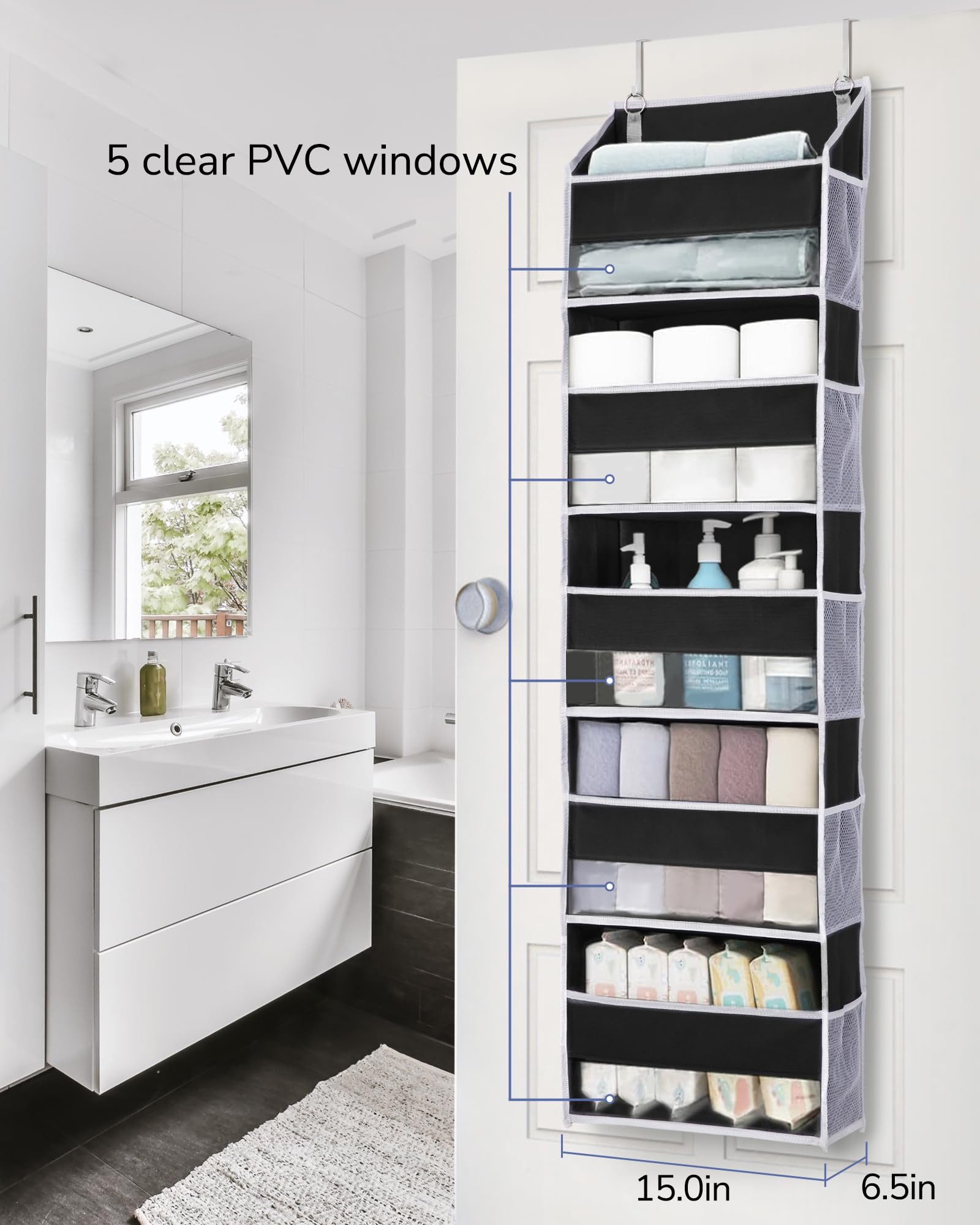 1 Pack Over The Door Organizer