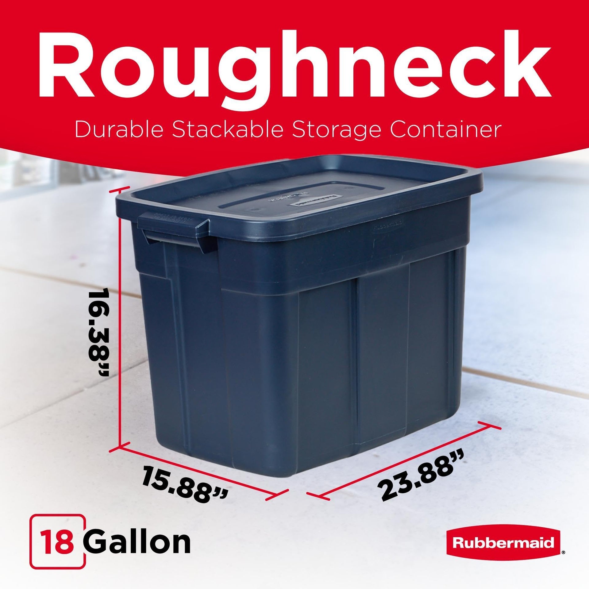 Roughneck Tote 18 Gal (6 Count)