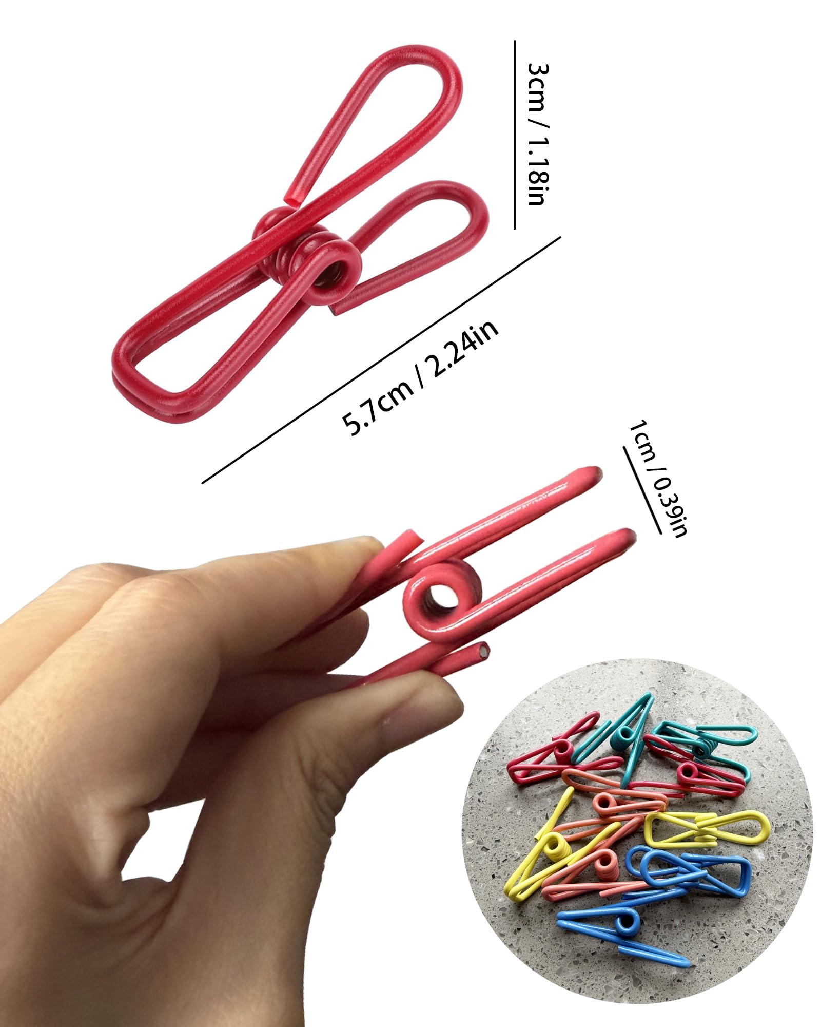 2in Chip Bag Clips 10 Pack Multipurpose Metal Clips (10 Count)