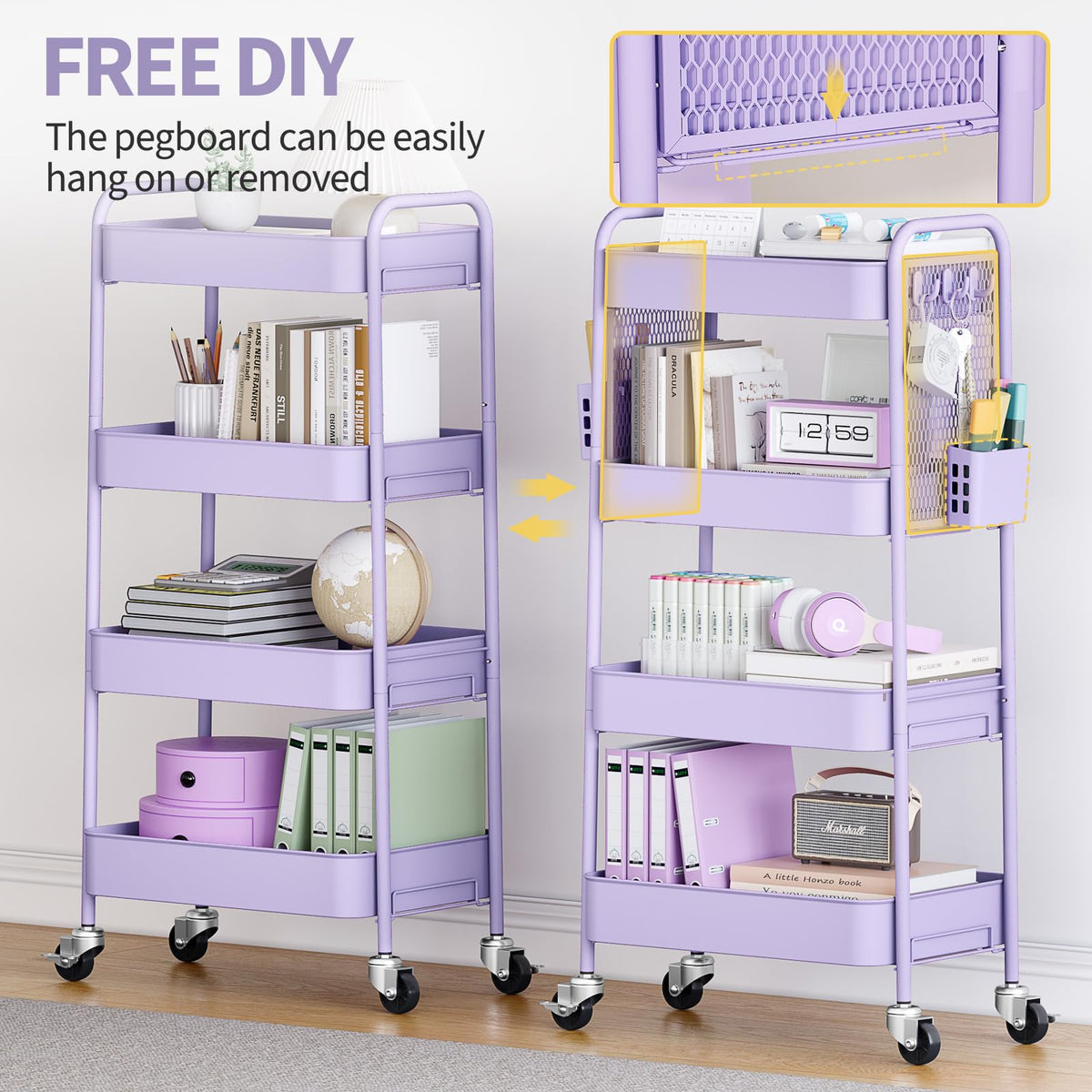 4 Tier Rolling Cart