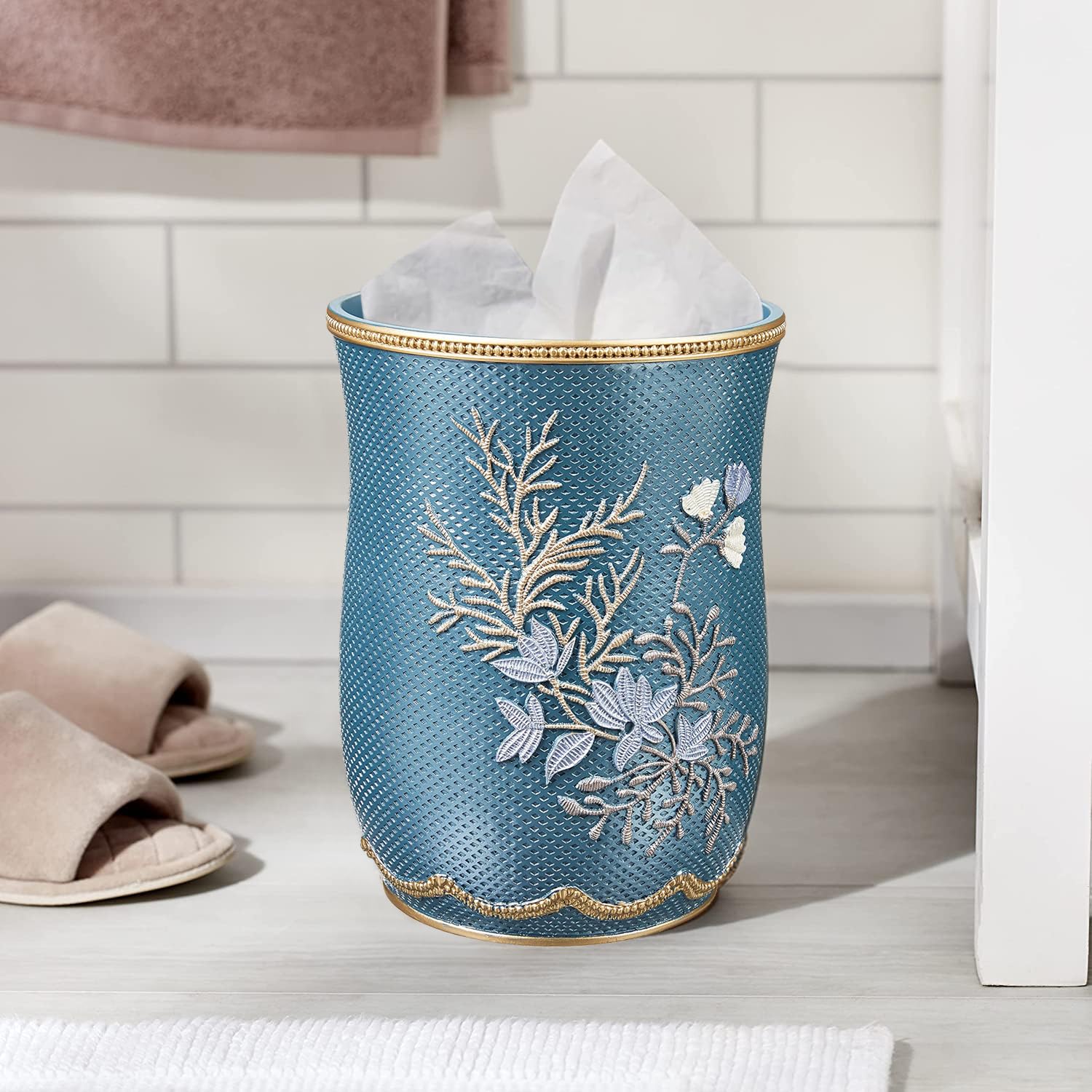 Decorative Trash Can for Bathroom